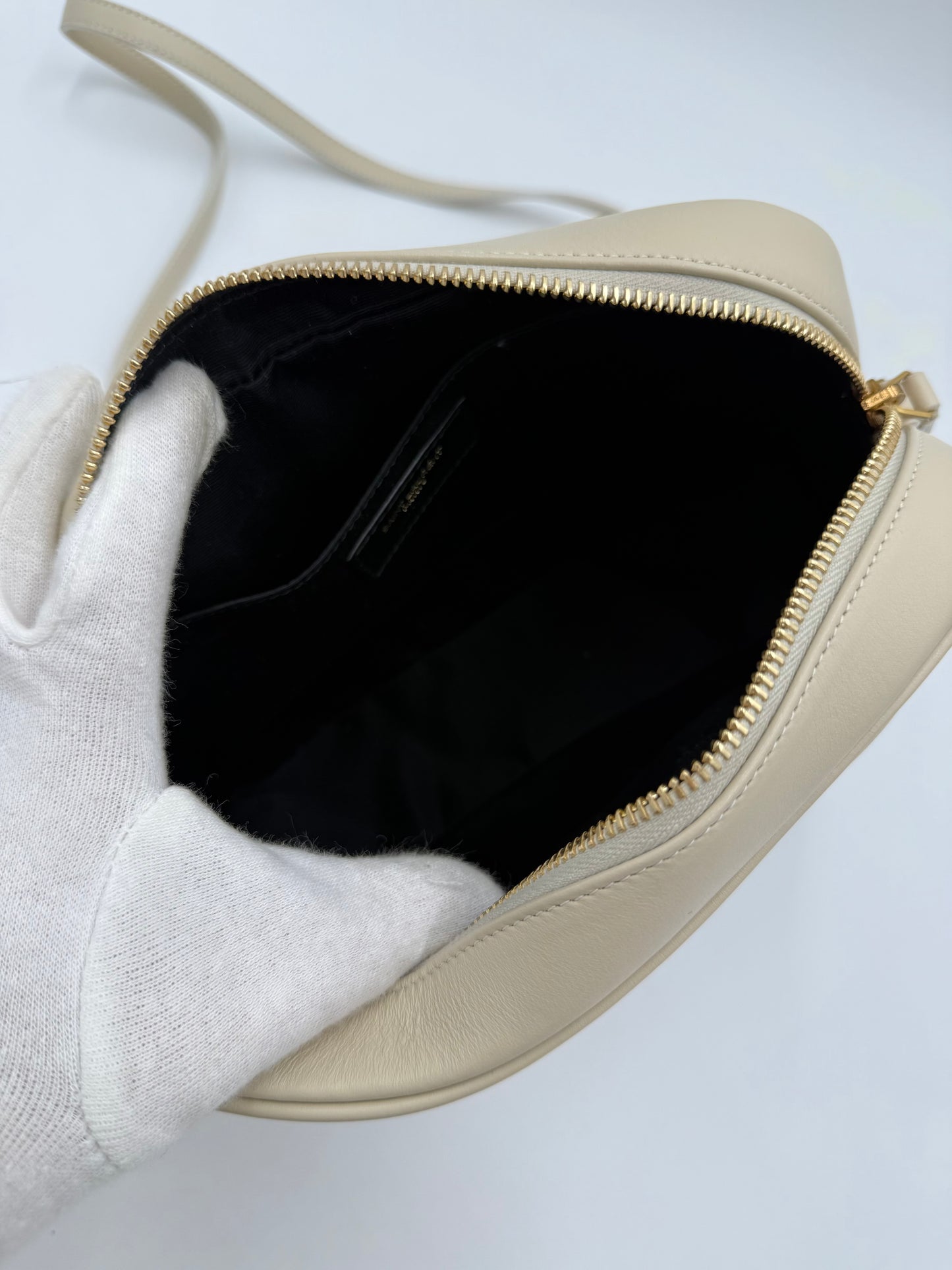Saint Laurent Borsa Lou Camera Crema