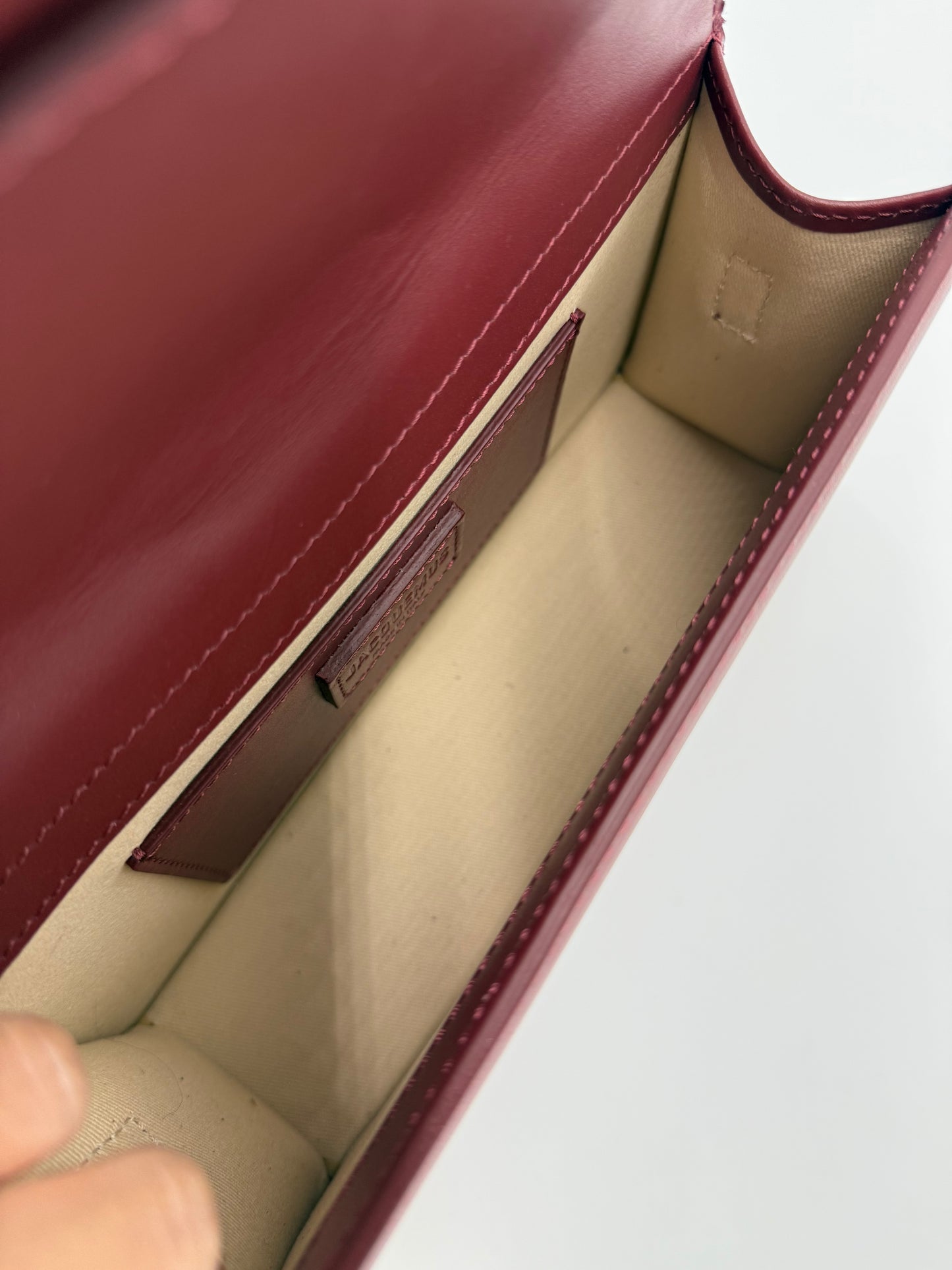Jacquemus Borsa Le Grand Bambino Bordeaux