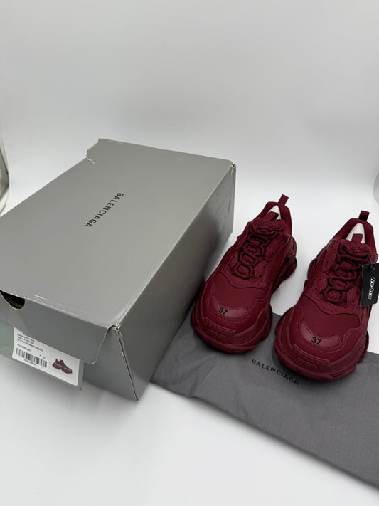 Balenciaga Sneakers Triple S Total Monocolore Bordeaux