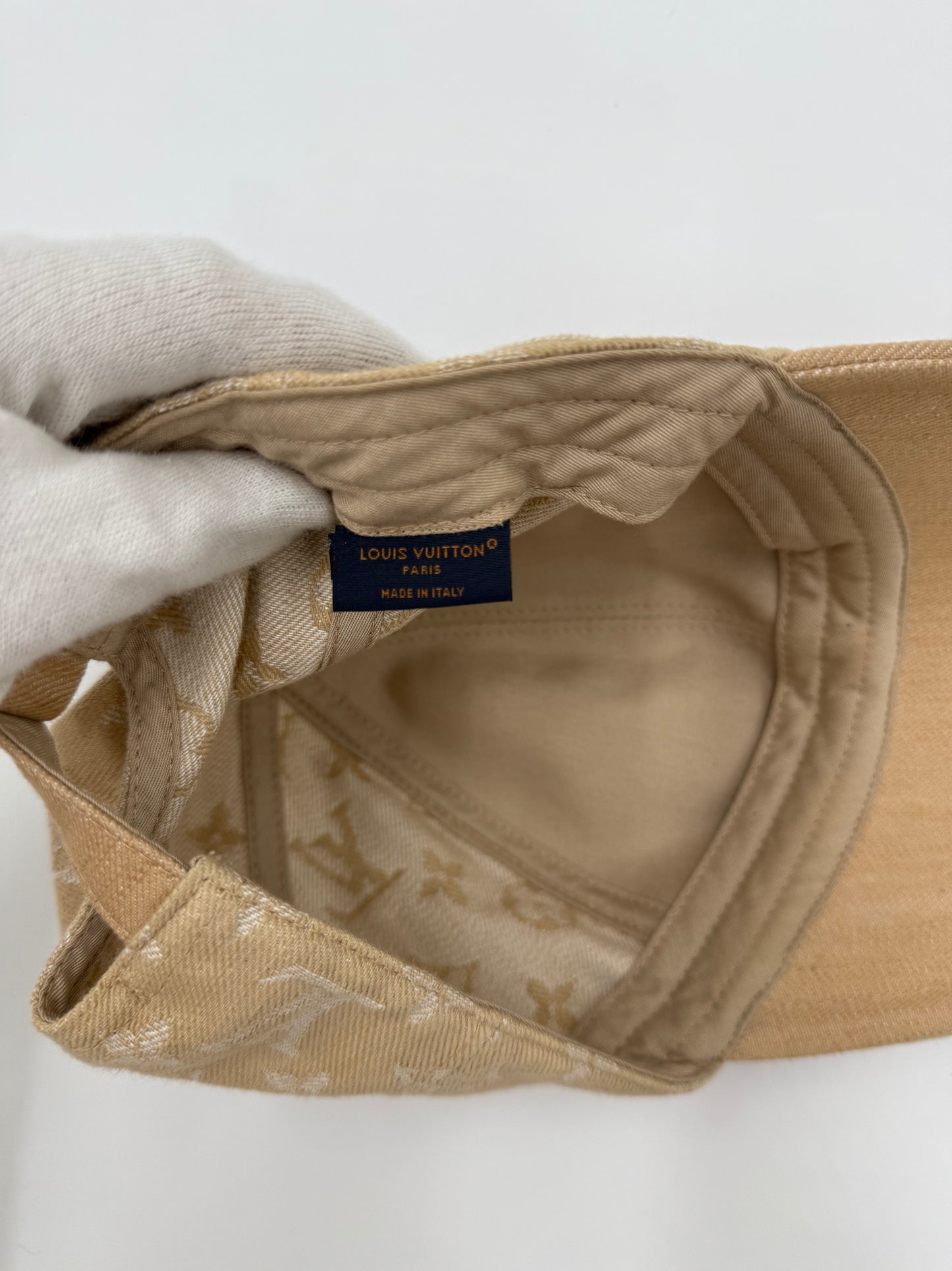 Louis Vuitton Cappello Monogram II Denim Beige
