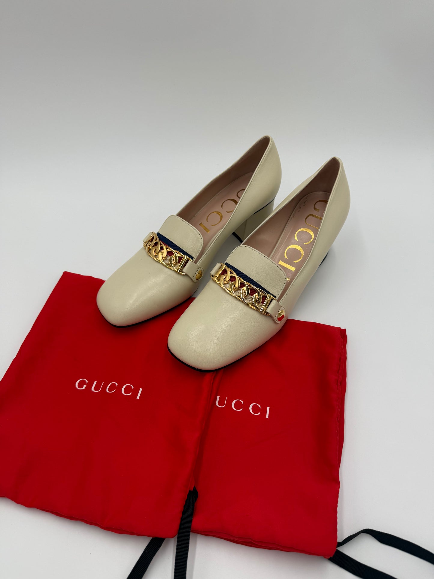 Gucci Mocassini Décolleté Sylvie Ecru