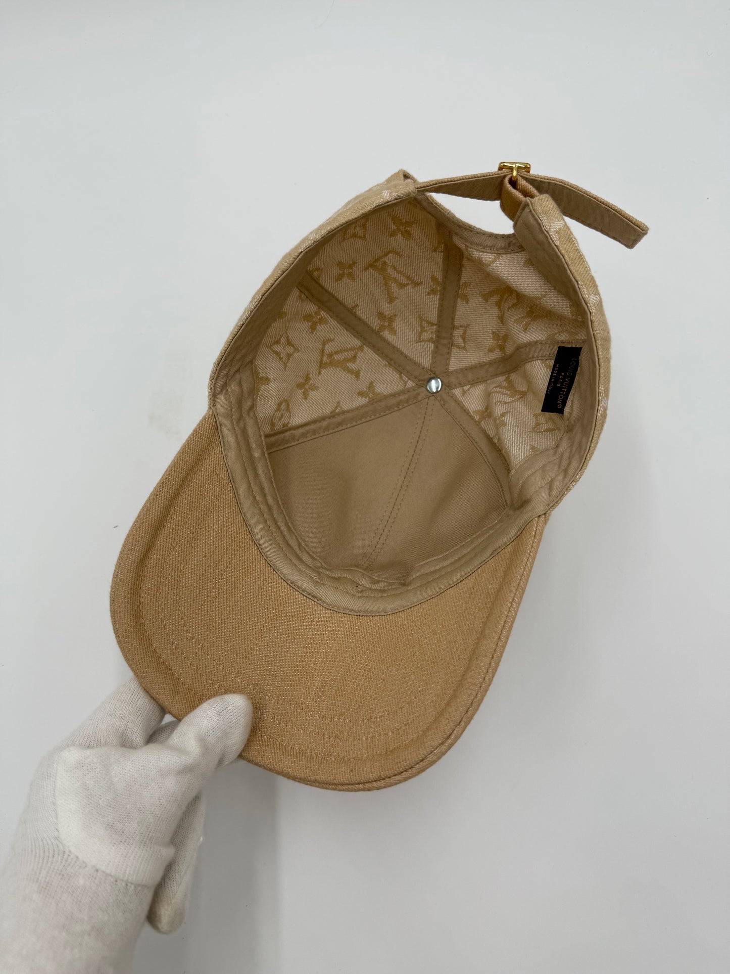 Louis Vuitton Cappello Monogram II Denim Beige