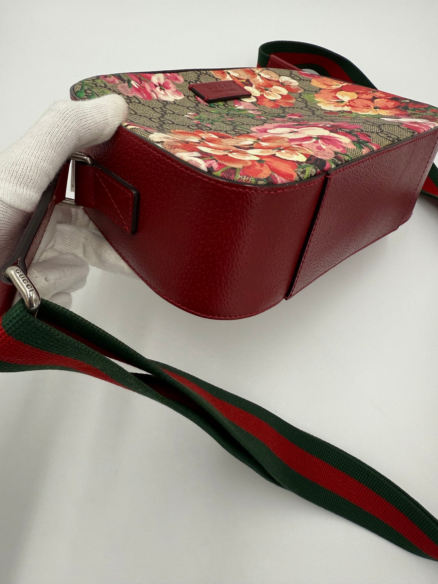 Gucci Borsa a Tracolla GG Blooms Supreme Rossa