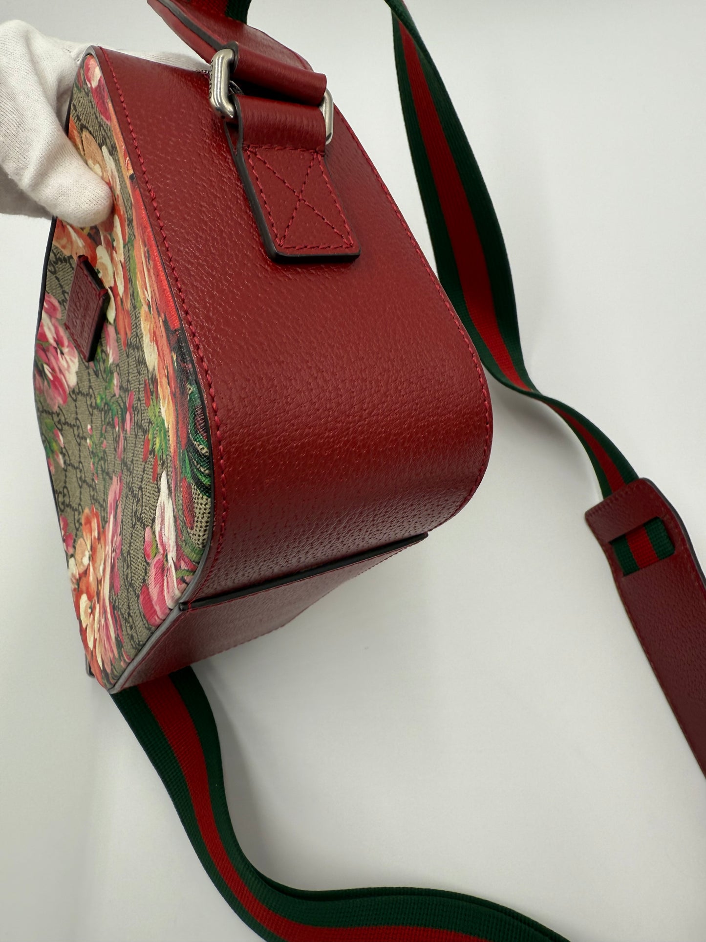 Gucci Borsa a Tracolla GG Blooms Supreme Rossa