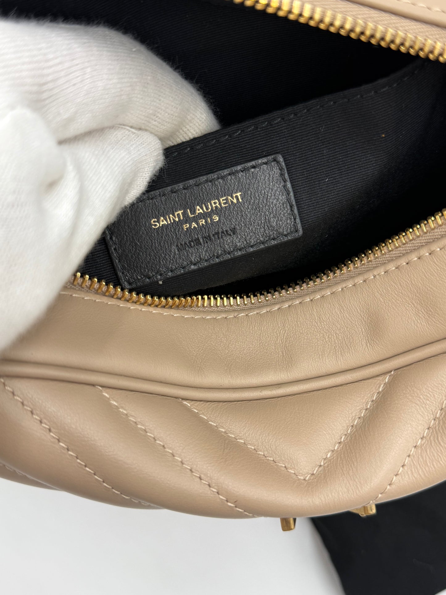 Saint Laurent Borsa Lou Camera Beige