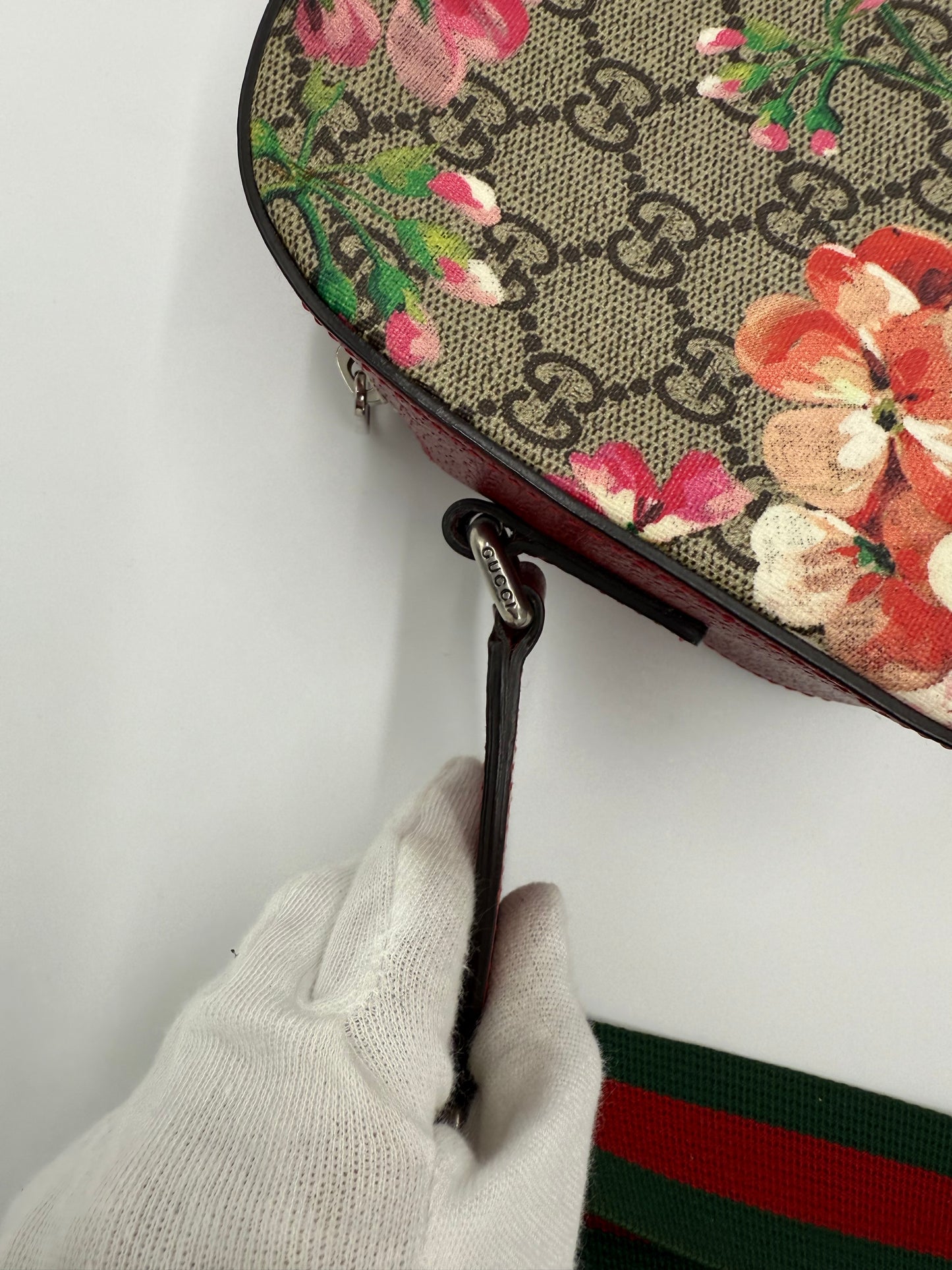 Gucci Borsa a Tracolla GG Blooms Supreme Rossa
