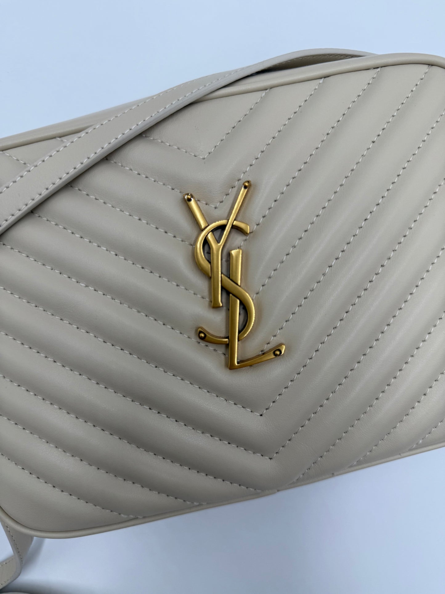 Saint Laurent Borsa Lou Camera Crema