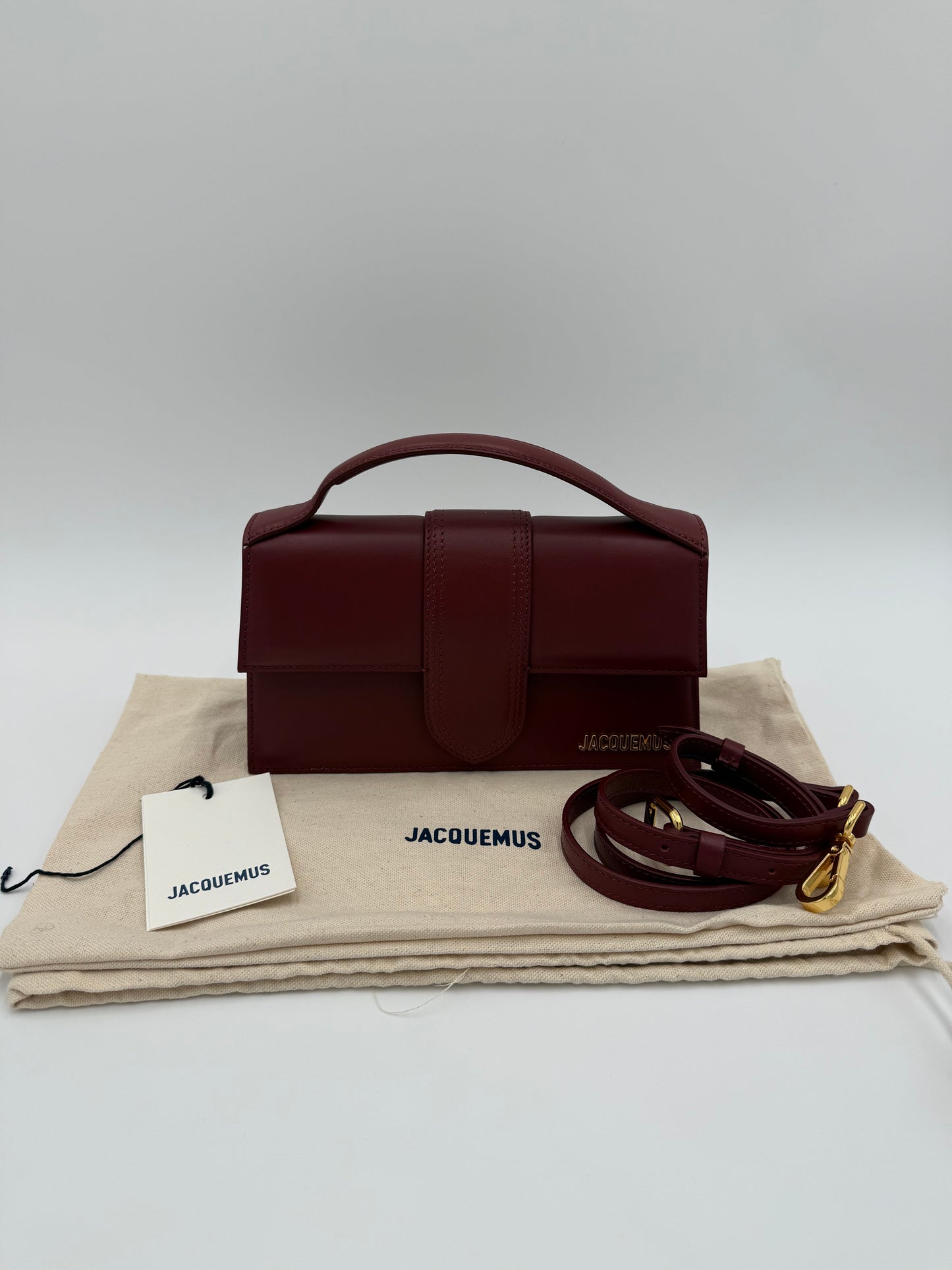 Jacquemus Borsa Le Grand Bambino Bordeaux