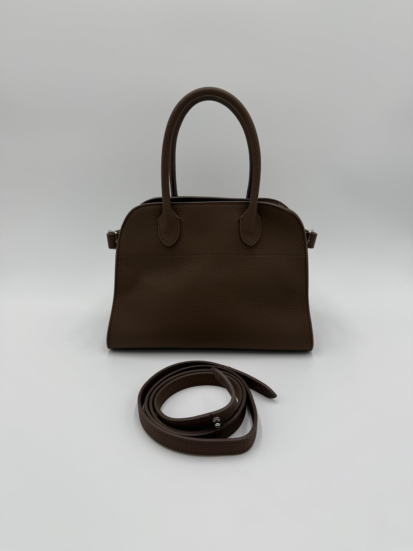 The Row Borsa Soft Margaux 10 Dark Olive
