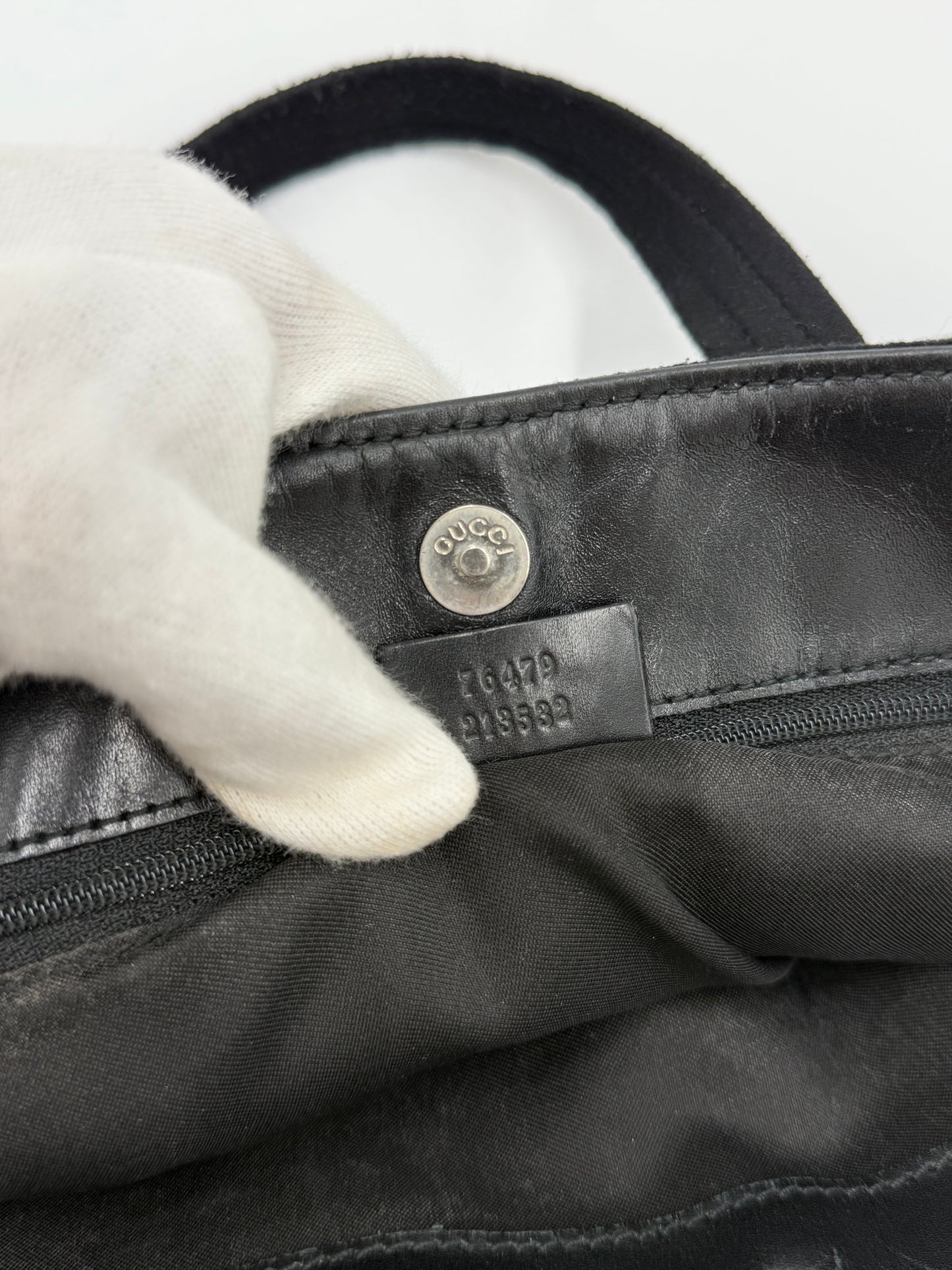 Gucci Borsa Vintage Tom Ford in Feltro Nera