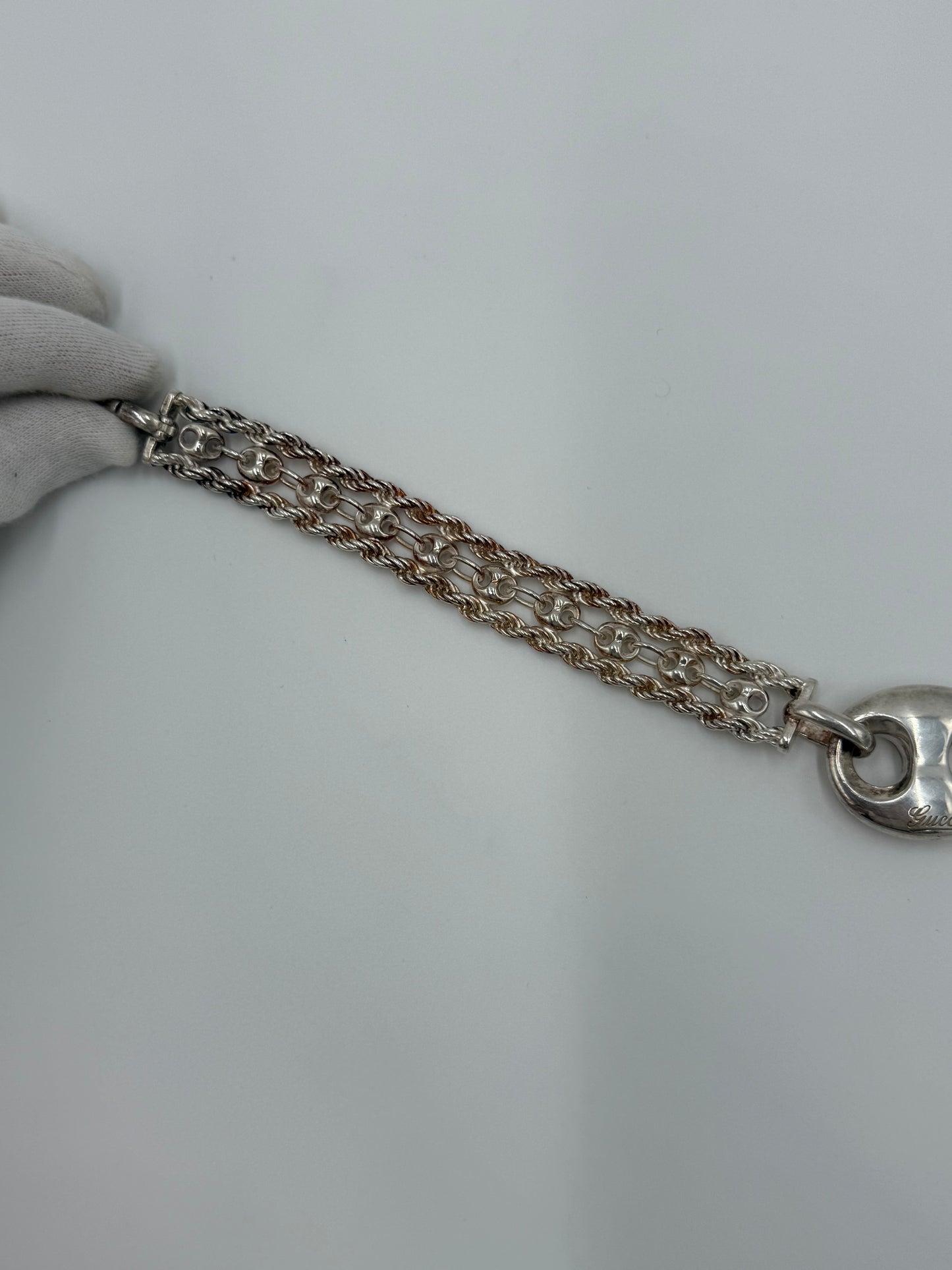 Gucci Bracciale Marina Chain Vintage Argento