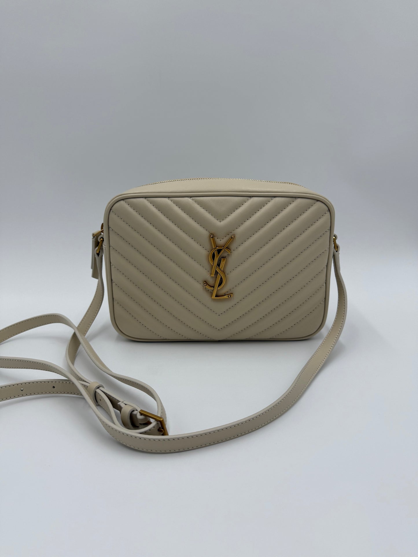 Saint Laurent Borsa Lou Camera Crema