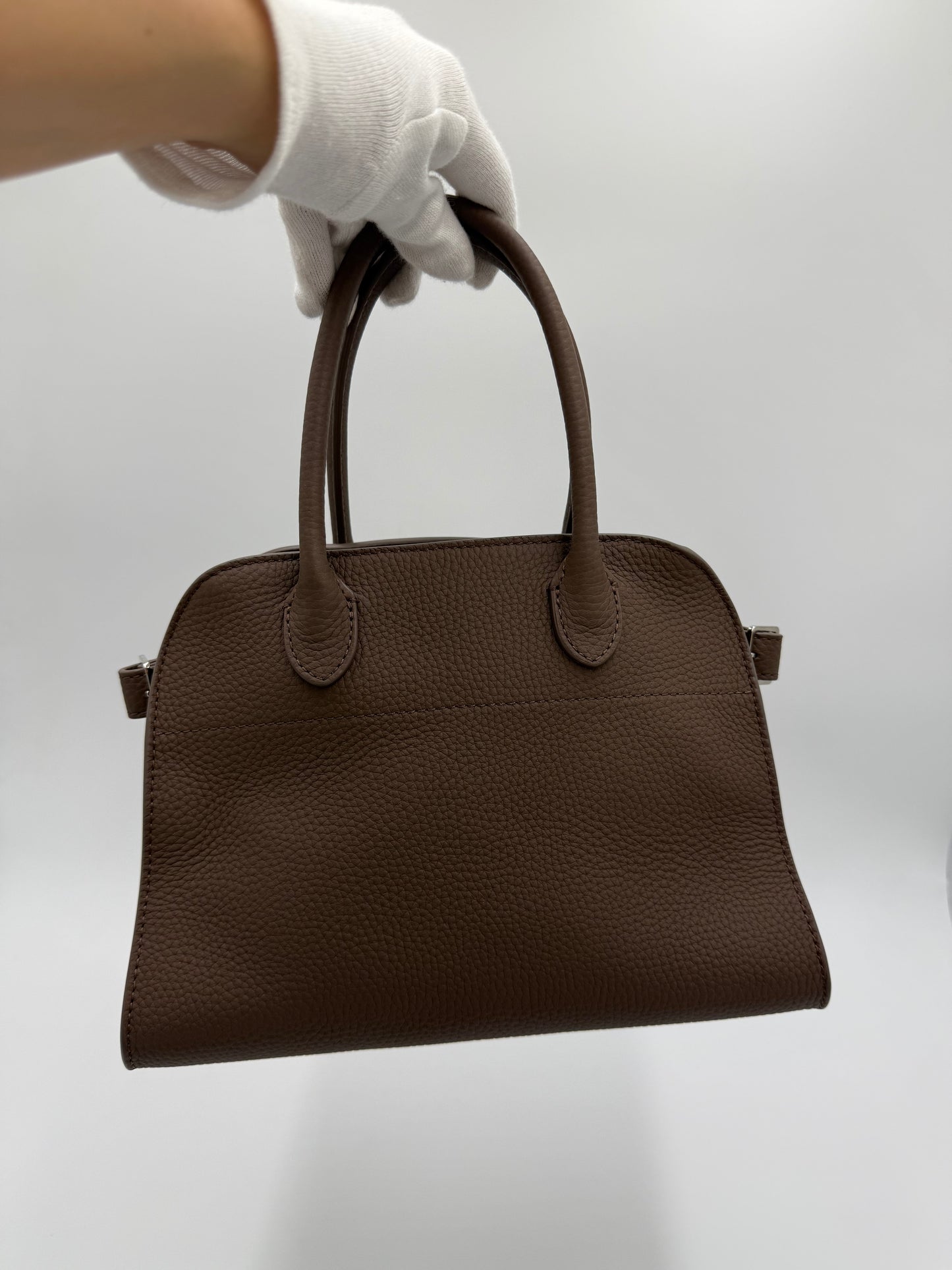 The Row Borsa Soft Margaux 10 Dark Olive