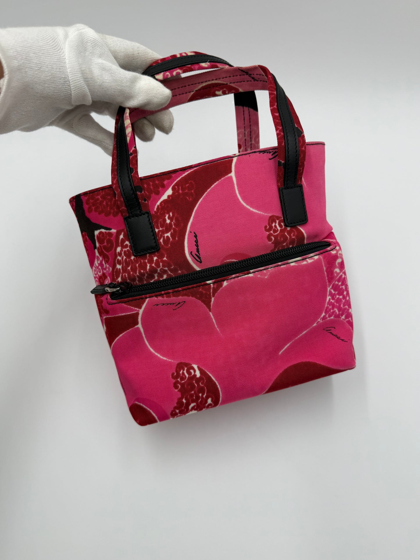 Gucci Borsa a Mano Vintage 1999 Acid Flower in Tela Floreale
