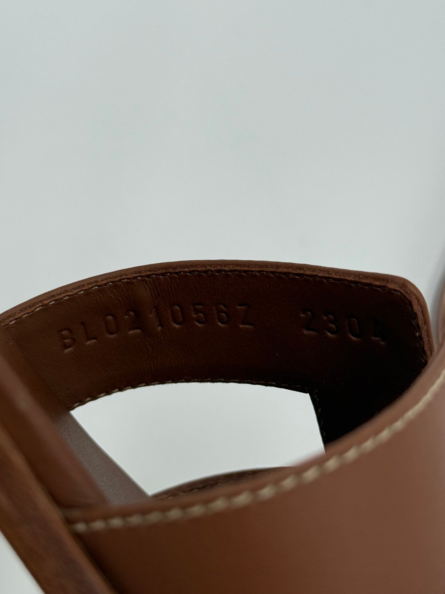 Hermès Sandali Oran in Pelle Gold