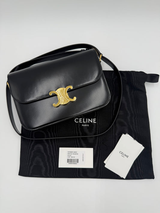Celine Borsa Triomphe Classique Pelle Nera
