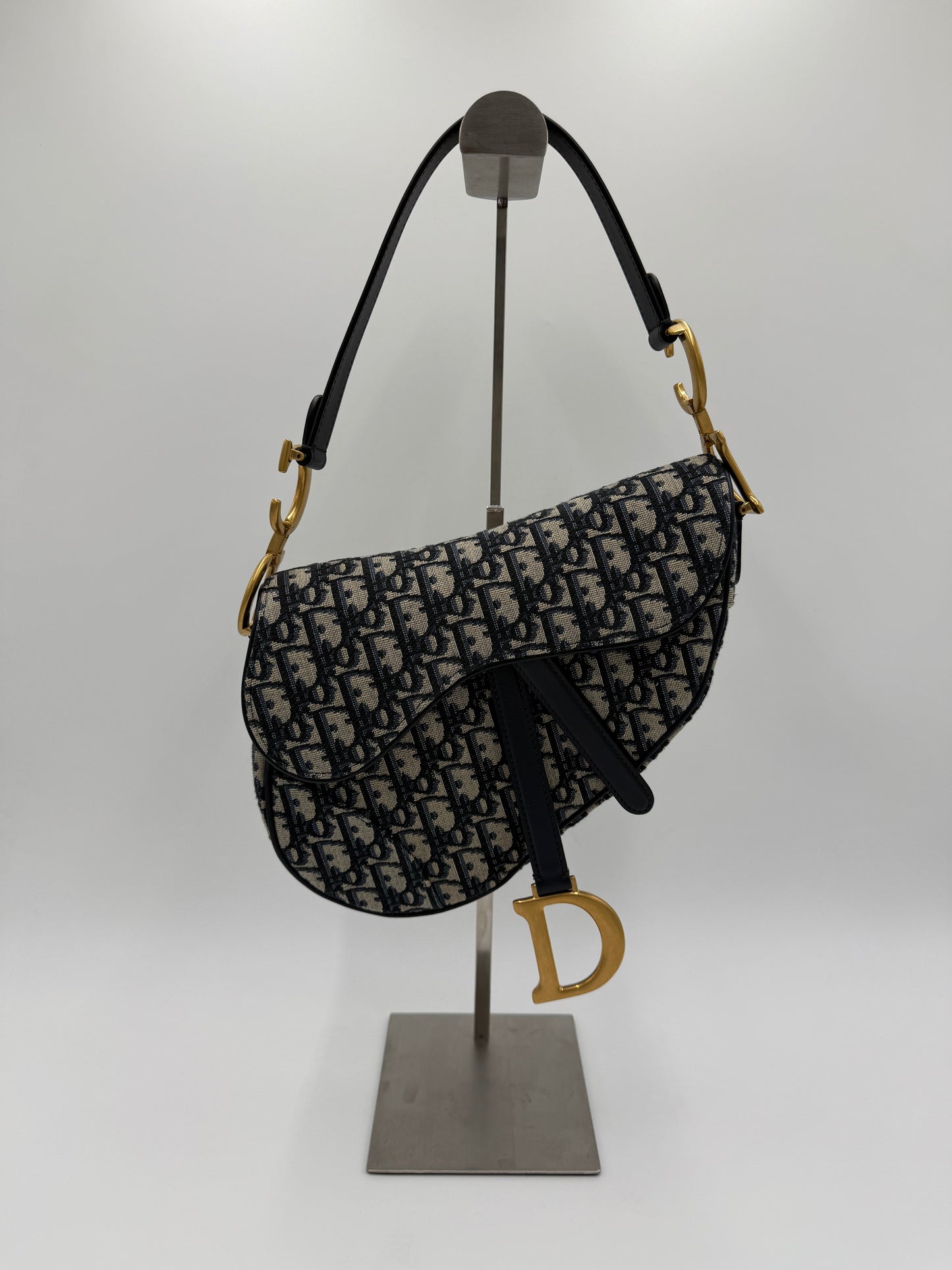 Dior Borsa Saddle con Tracolla Jacquard Dior Oblique Grande