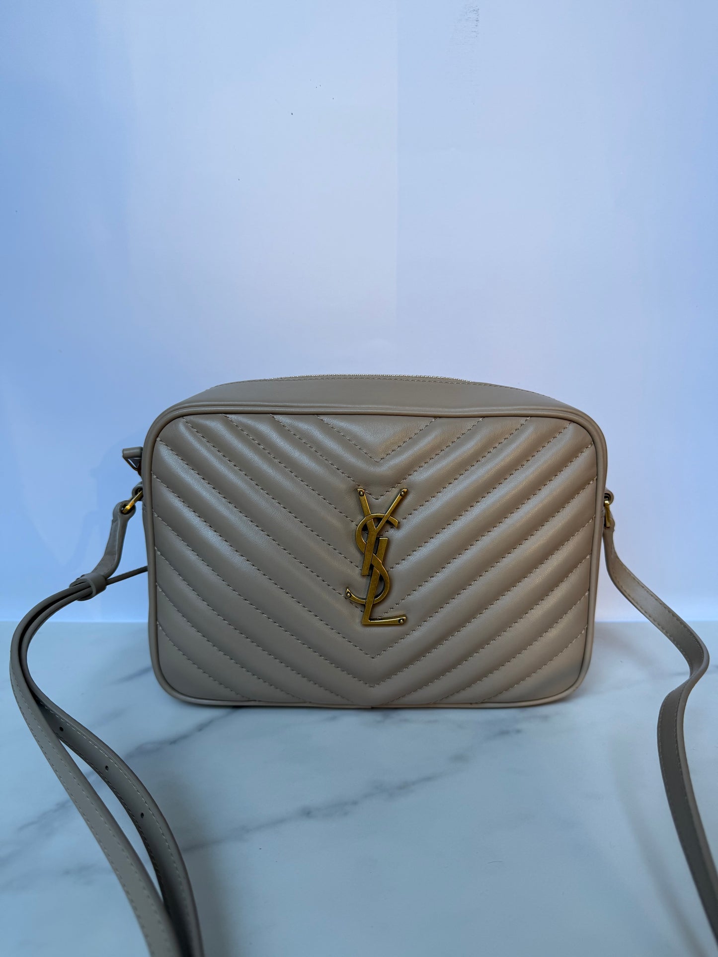 Saint Laurent Borsa Lou Camera Beige