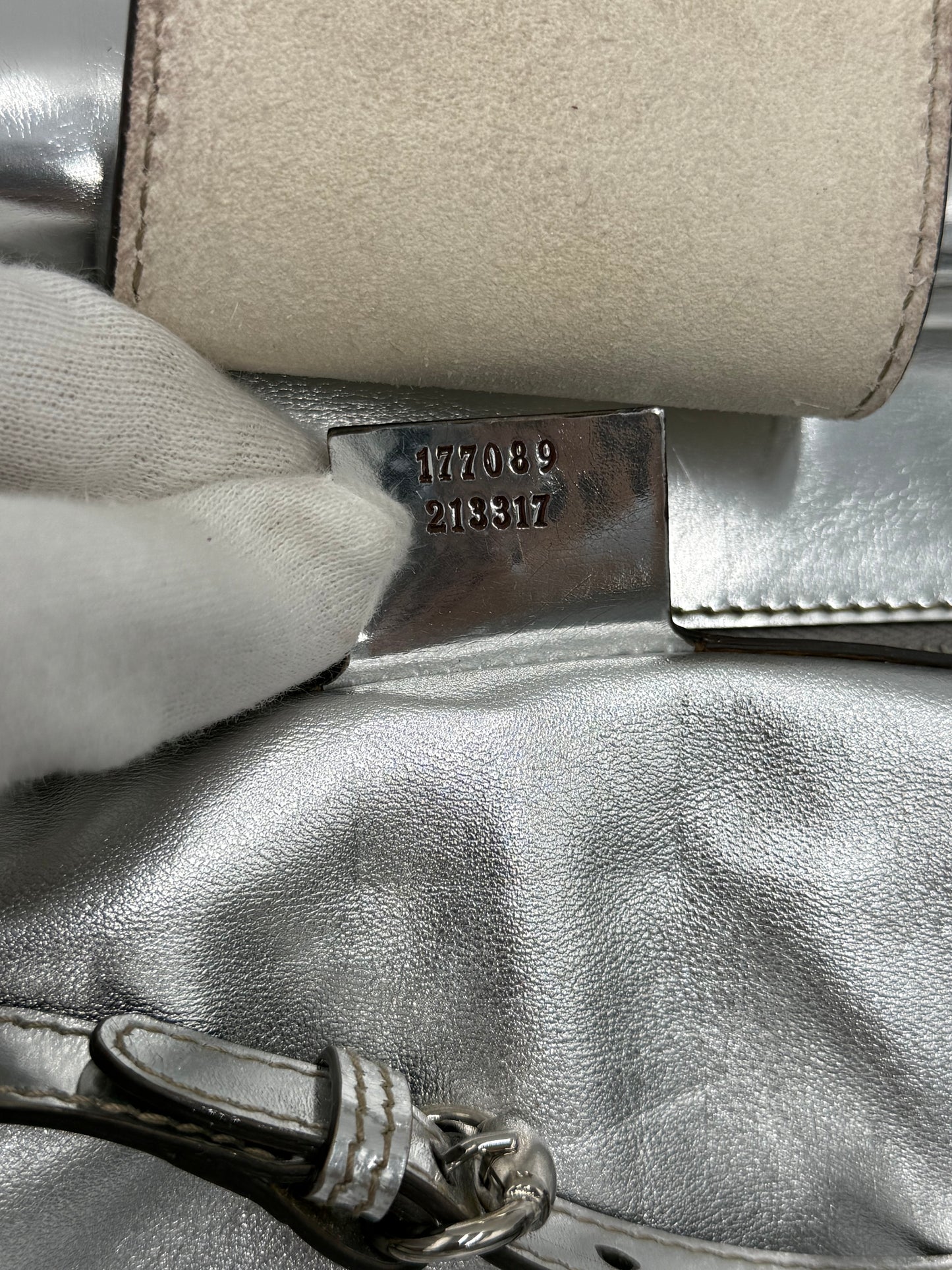 Gucci Borsa Indy Vintage Top Handle Rossa e Argento