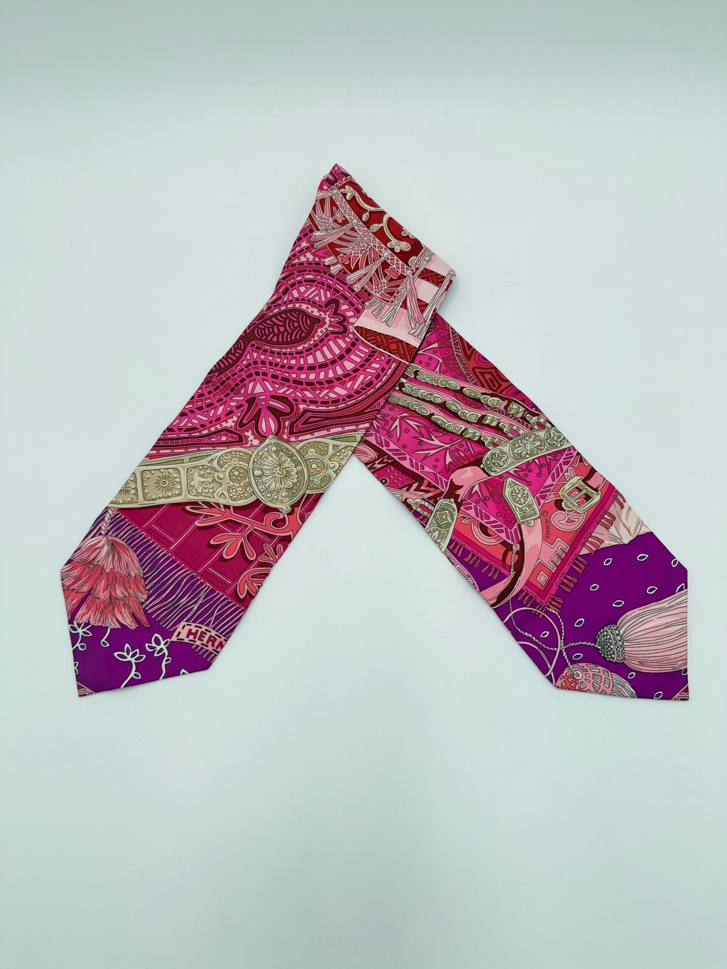 Hermès Twilly in Seta Multicolore
