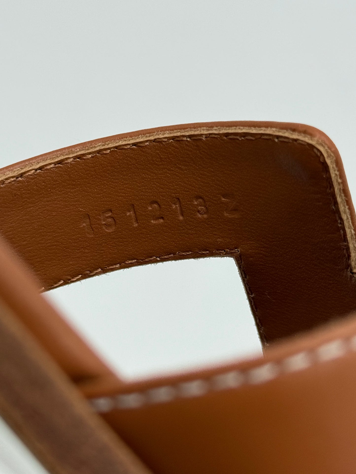 Hermès Sandali Oran in Pelle Gold