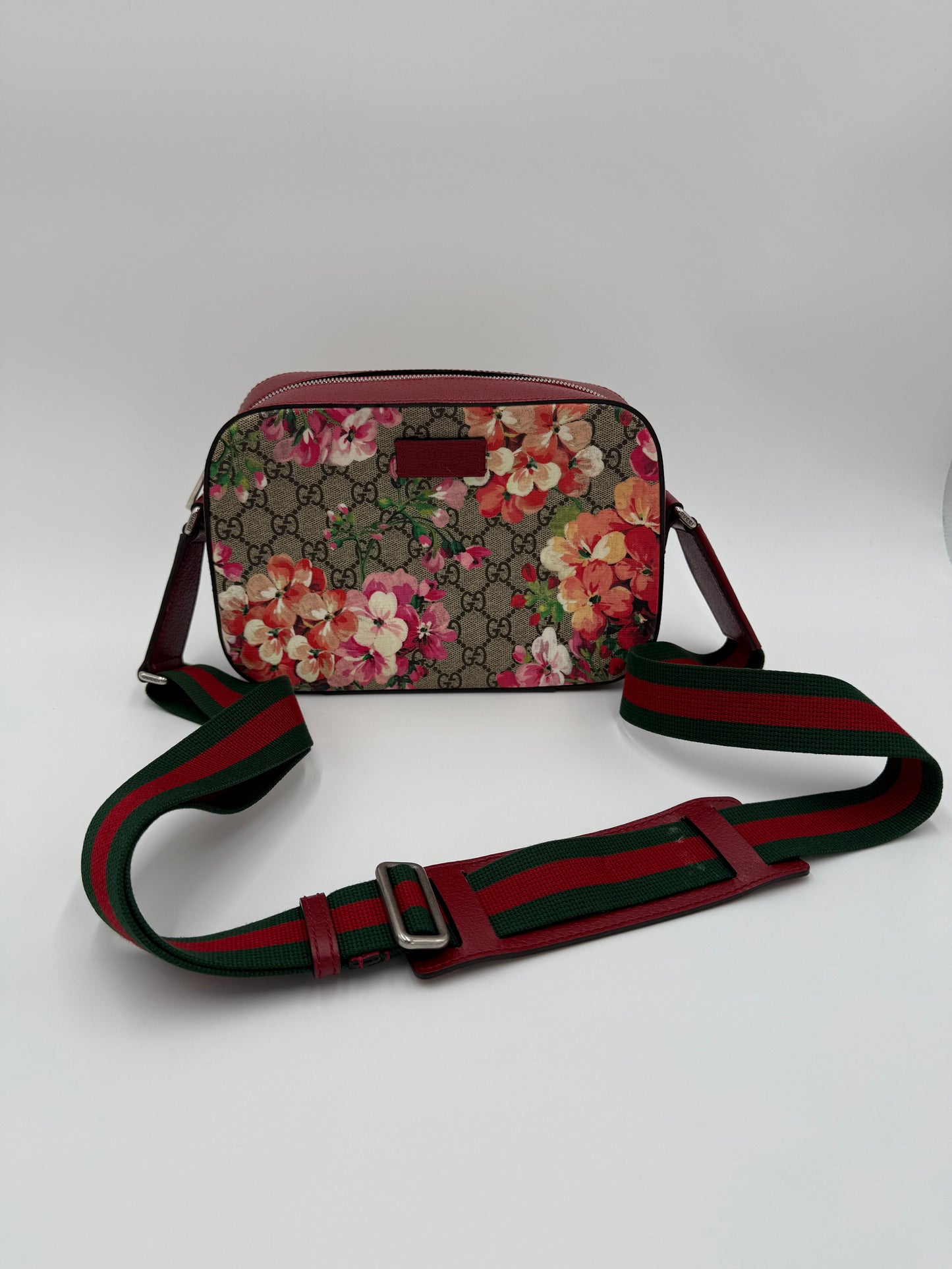 Gucci Borsa a Tracolla GG Blooms Supreme Rossa