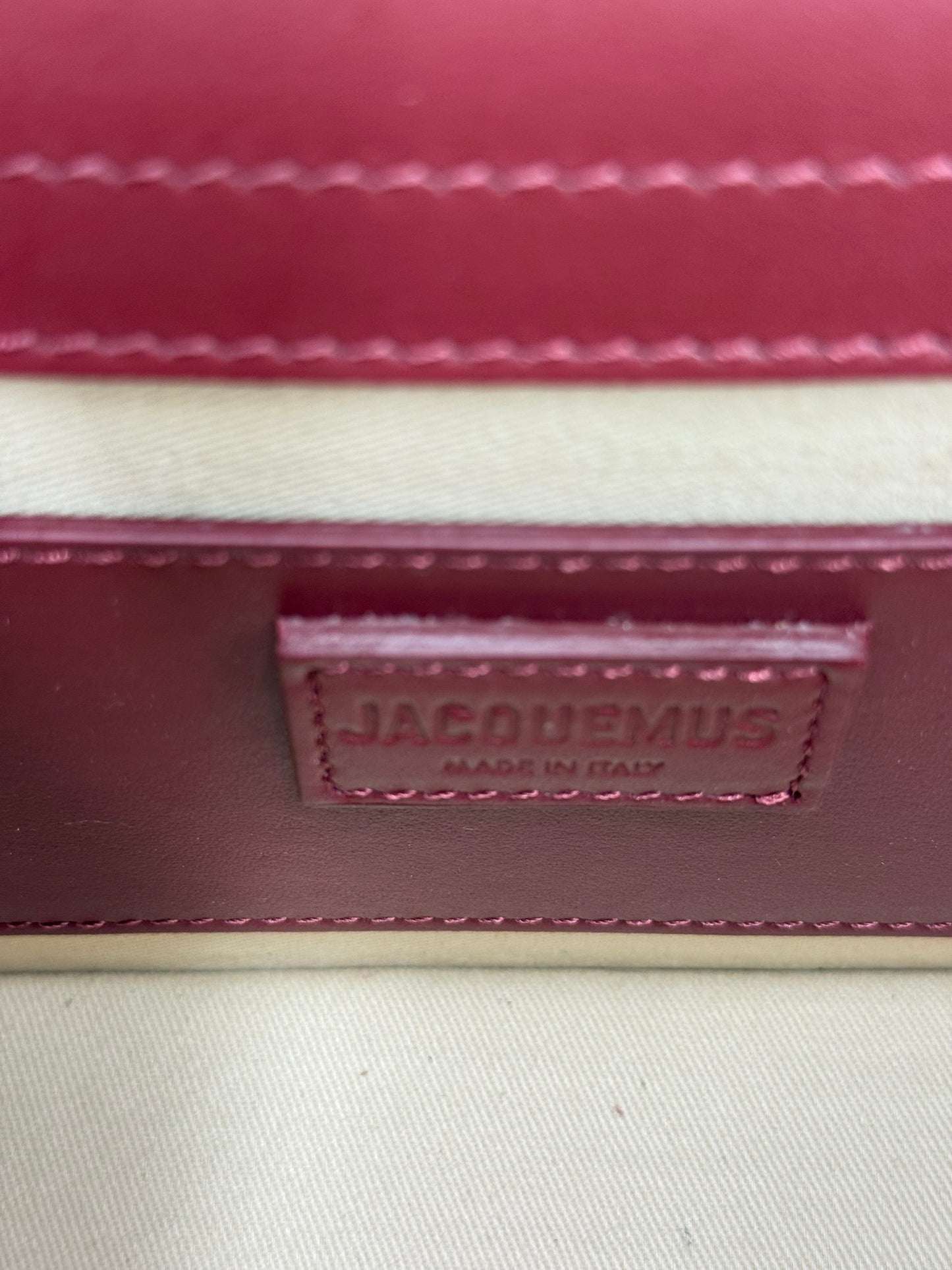 Jacquemus Borsa Le Grand Bambino Bordeaux