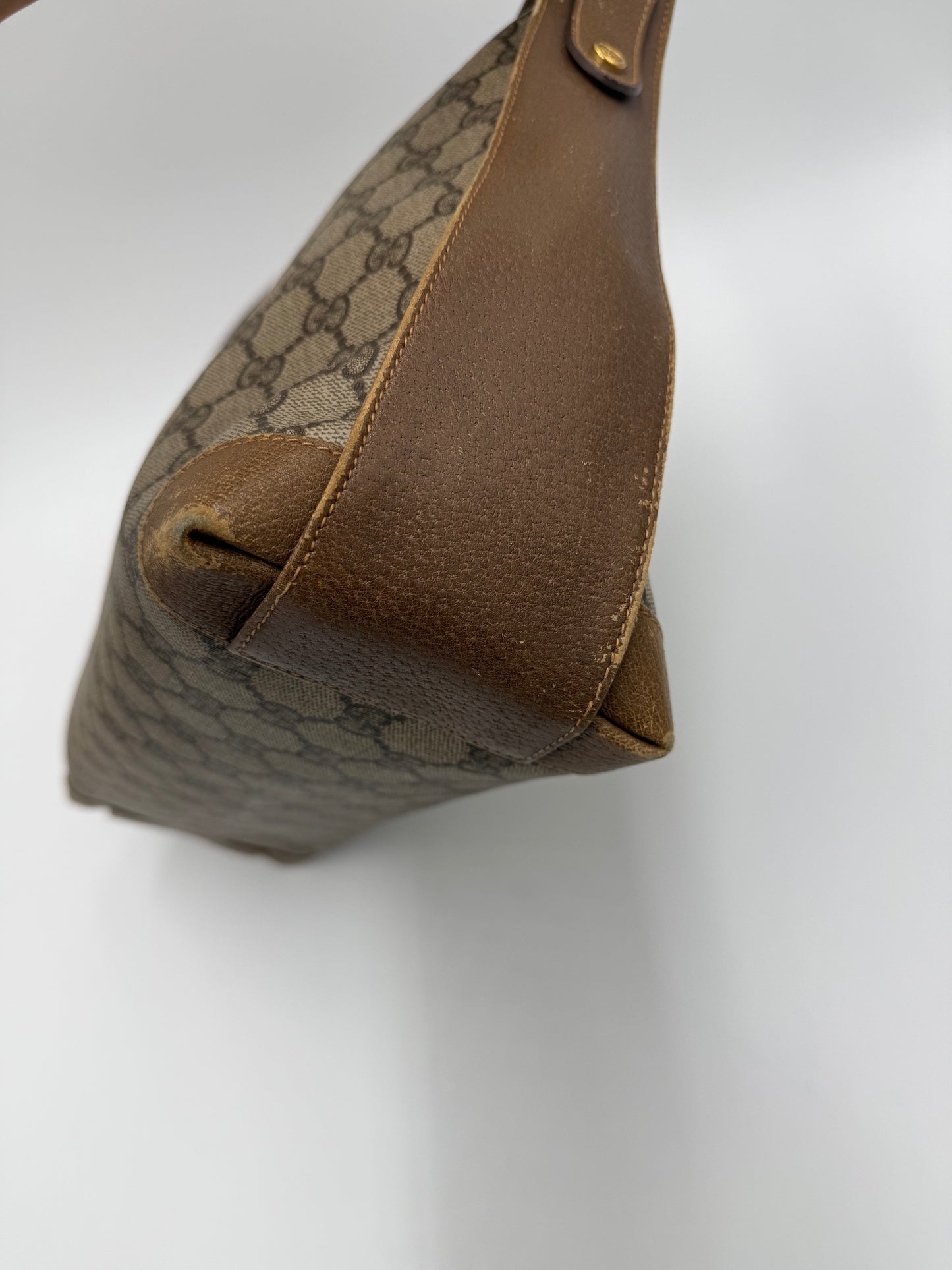 Gucci Borsa Vintage a Tracolla in Tela Monogram GG Marrone