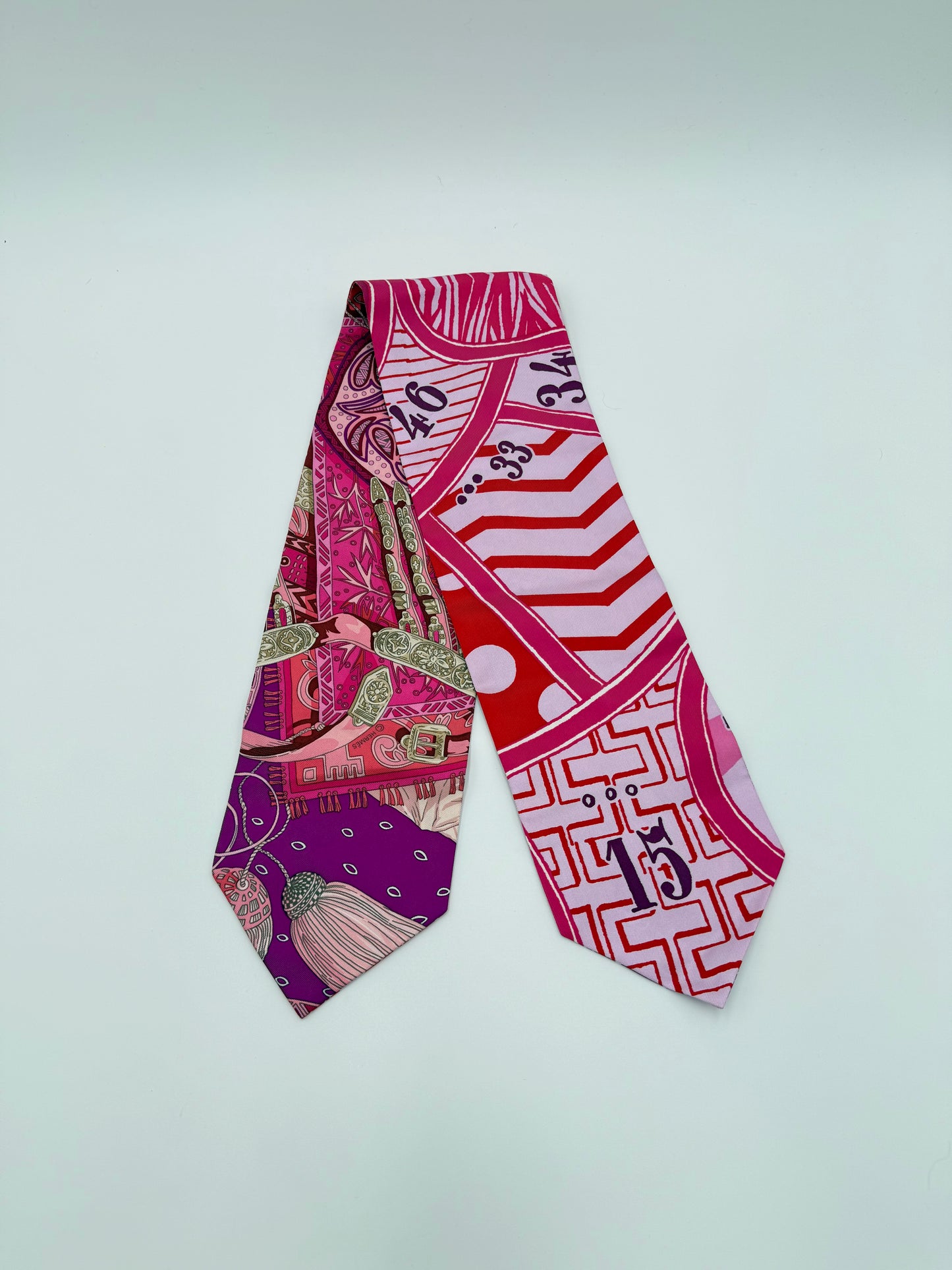 Hermès Twilly in Seta Multicolore