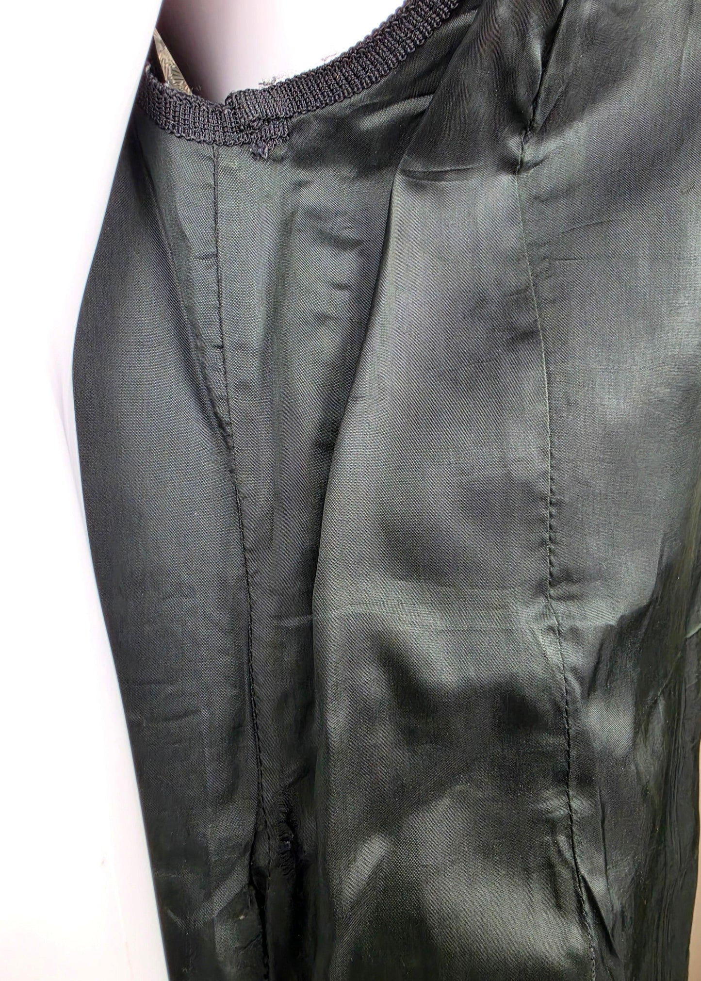 Atelier Versace Gilet Lungo Vintage Stampa Cocco in Pelle Nera - Pally Vintage Closet