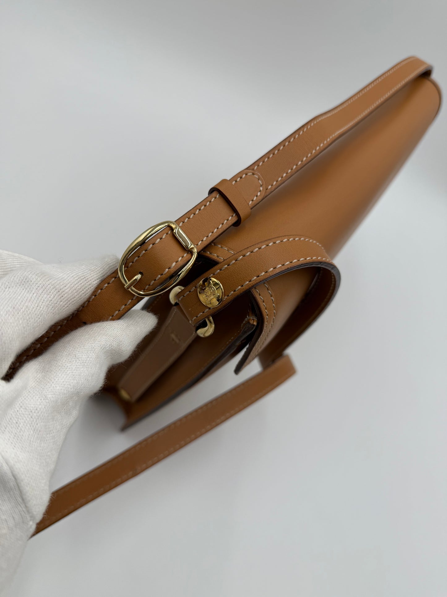 Céline Borsa Envelope Vintage in Pelle Cammello