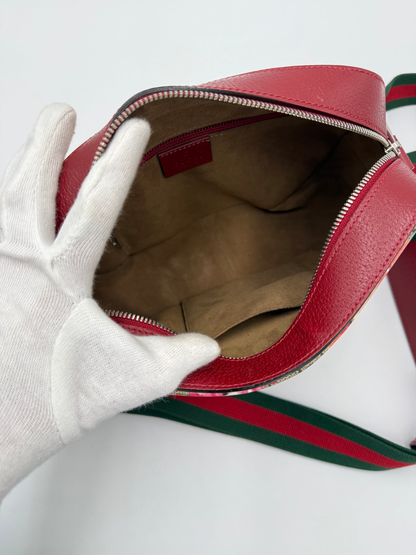 Gucci Borsa a Tracolla GG Blooms Supreme Rossa
