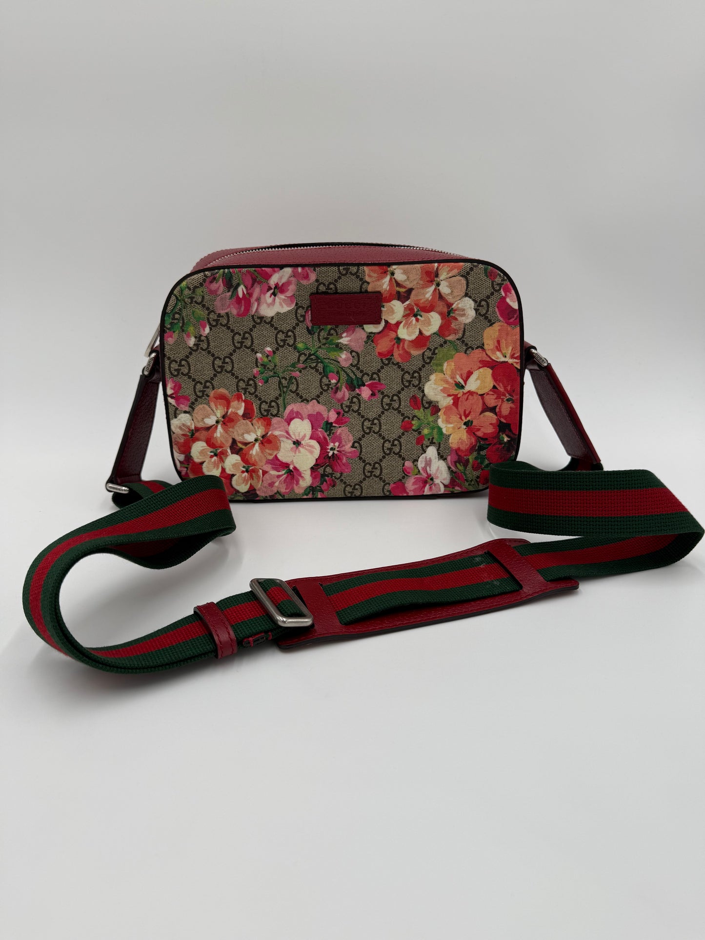 Gucci Borsa a Tracolla GG Blooms Supreme Rossa