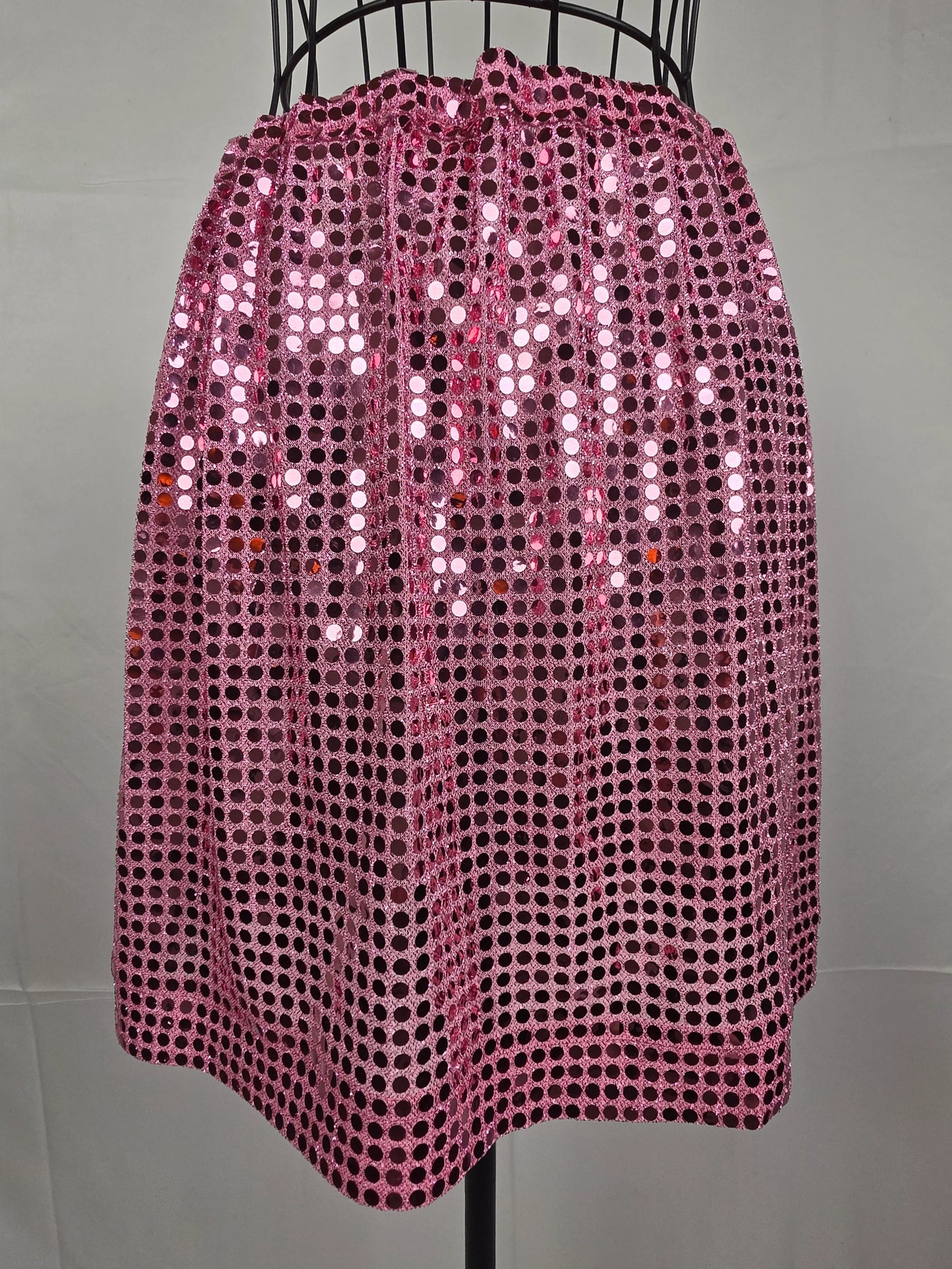 Comme des Garçons Gonna Metallizzata Con Paillettes Rosa - Pally Vintage Closet