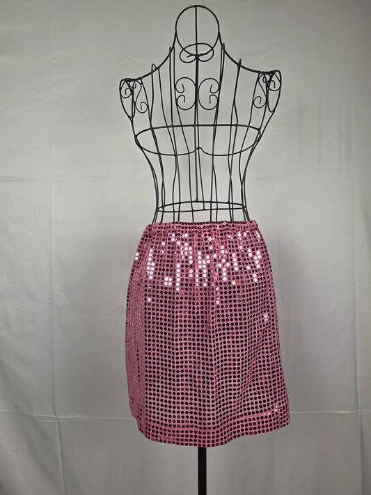 Comme-des-Gar-ons-Gonna-Metallizzata-Con-Paillettes-Rosa-70134063726916 - Pally Vintage Closet