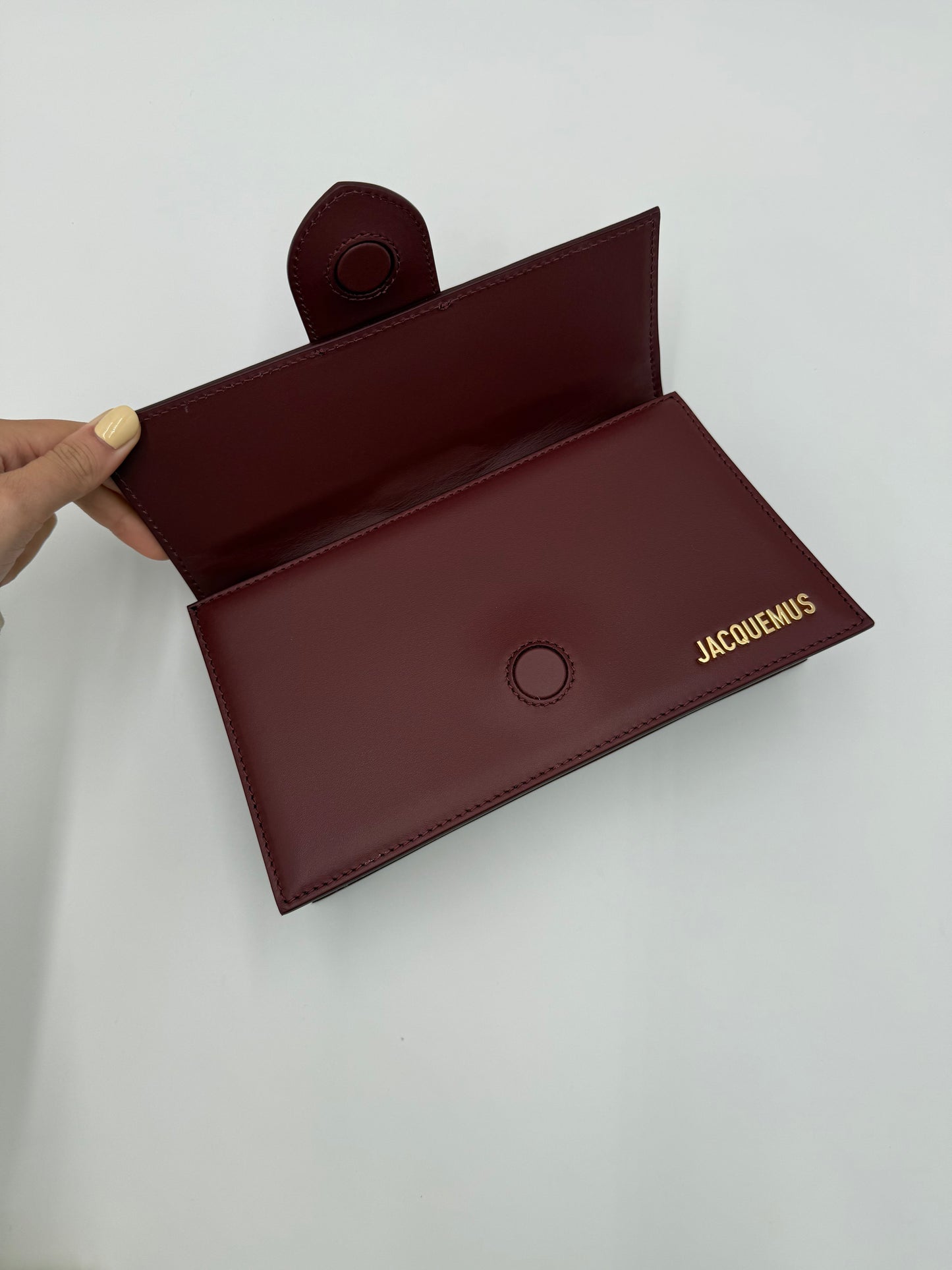 Jacquemus Borsa Le Grand Bambino Bordeaux