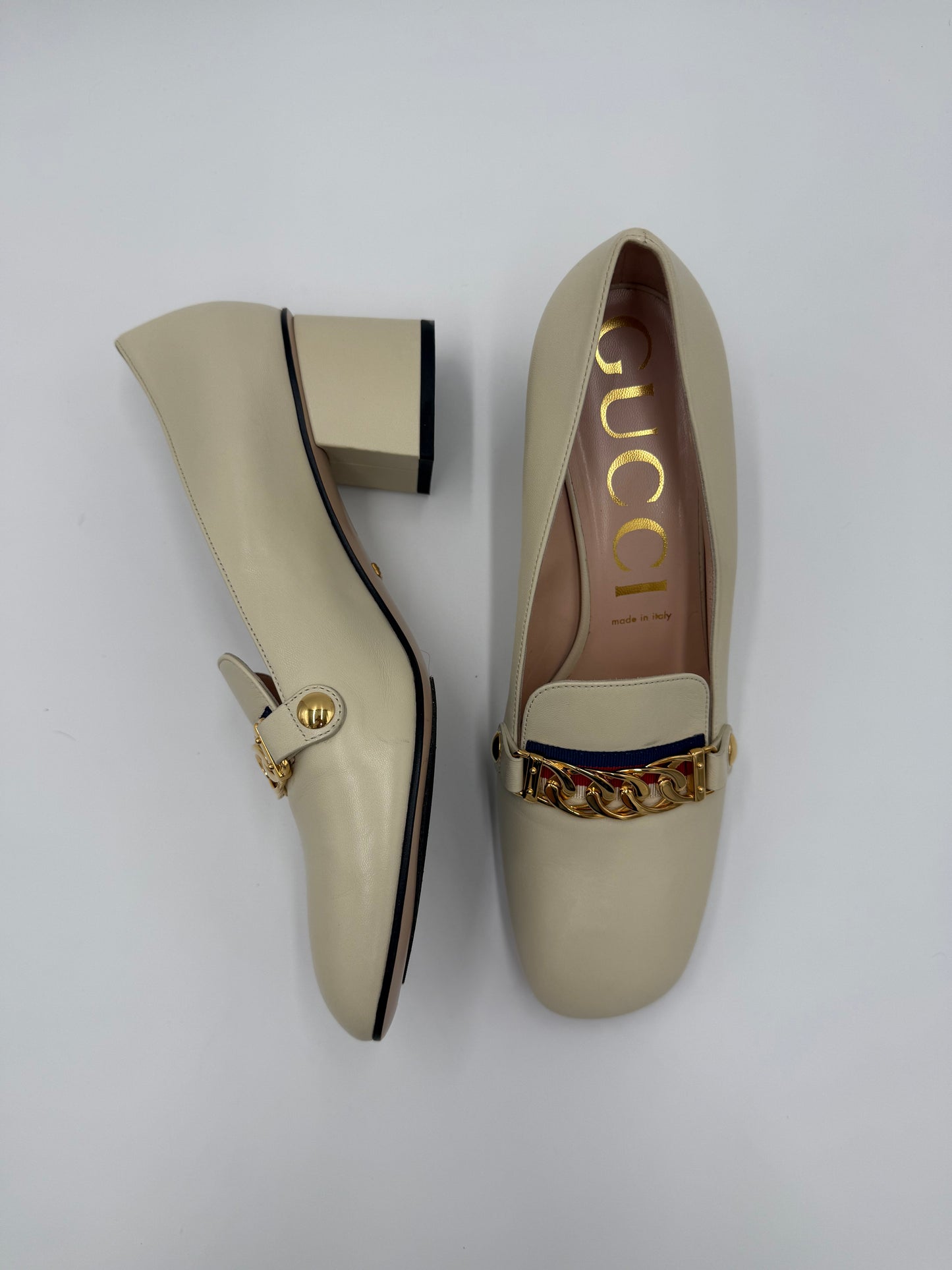 Gucci Mocassini Décolleté Sylvie Ecru