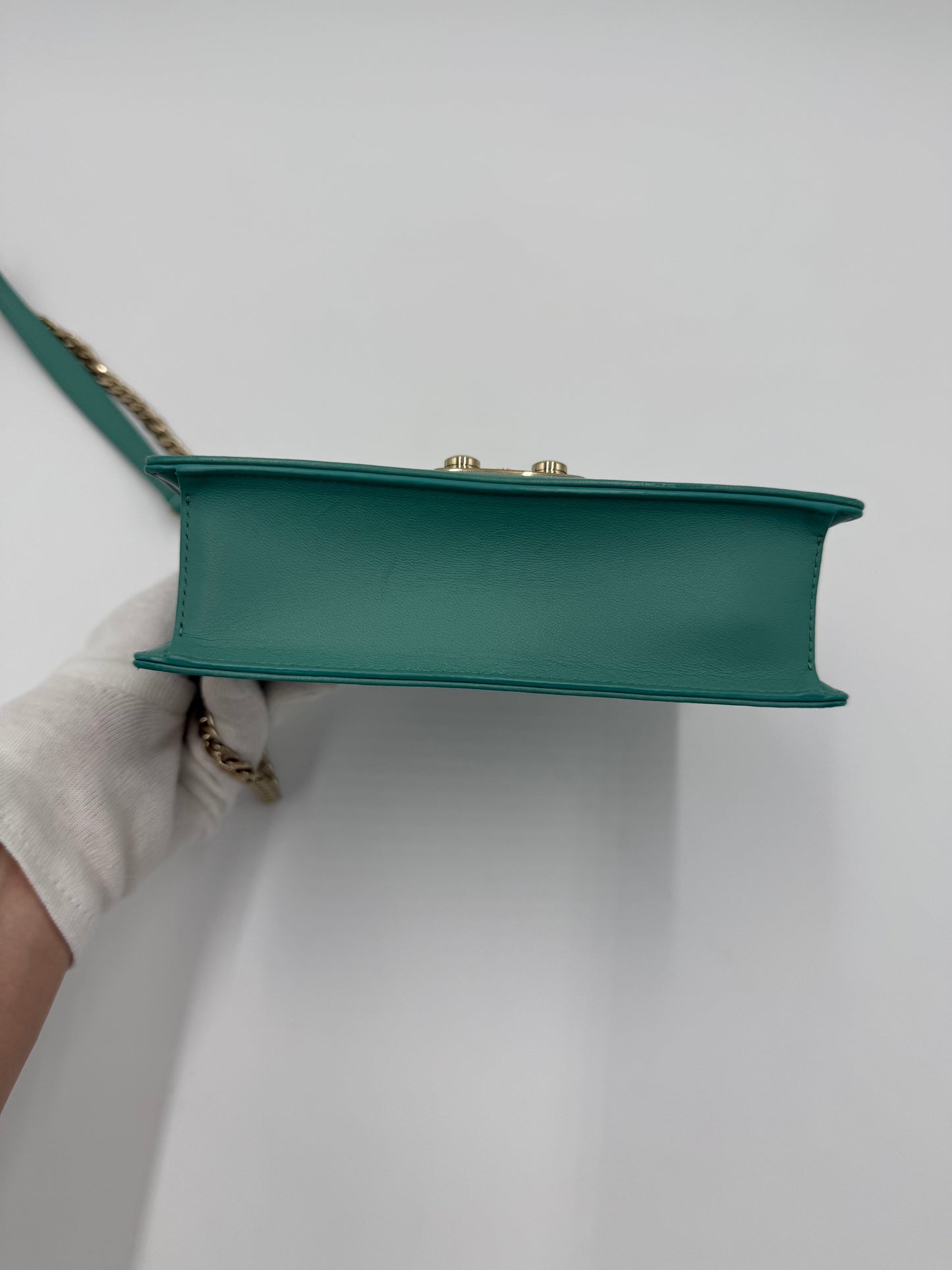 Miu Miu Borsa Confidential Matelassé Verde Giada
