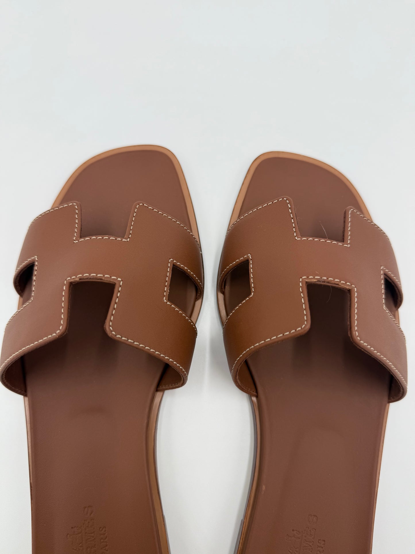 Hermès Sandali Oran in Pelle Gold