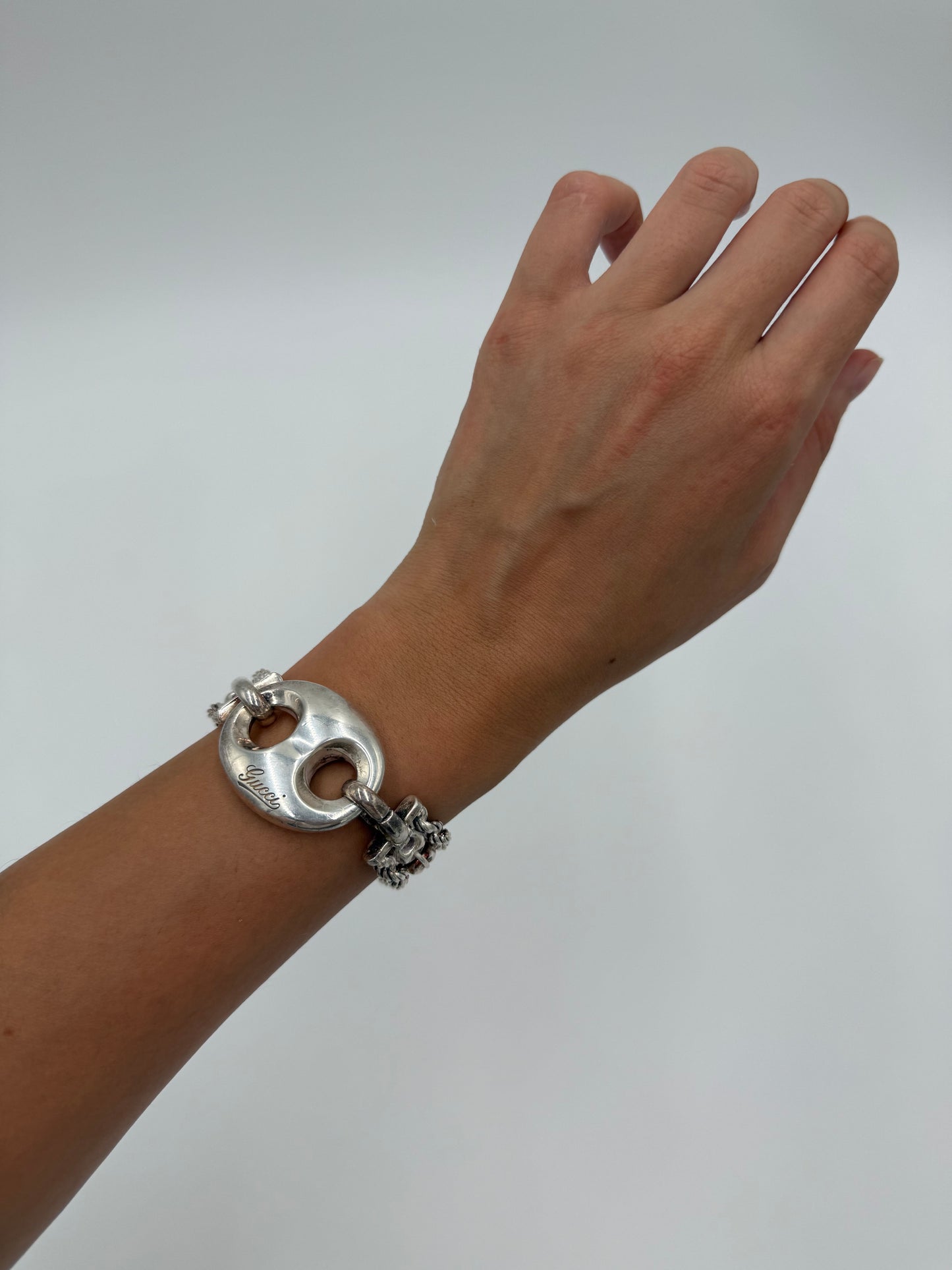 Gucci Bracciale Marina Chain Vintage Argento