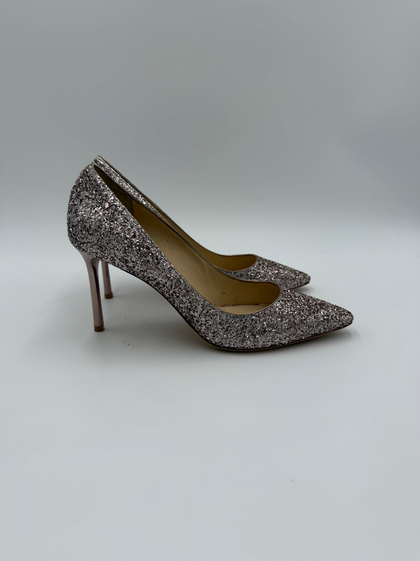 Jimmy Choo Decollété Romy 85 con Glitter