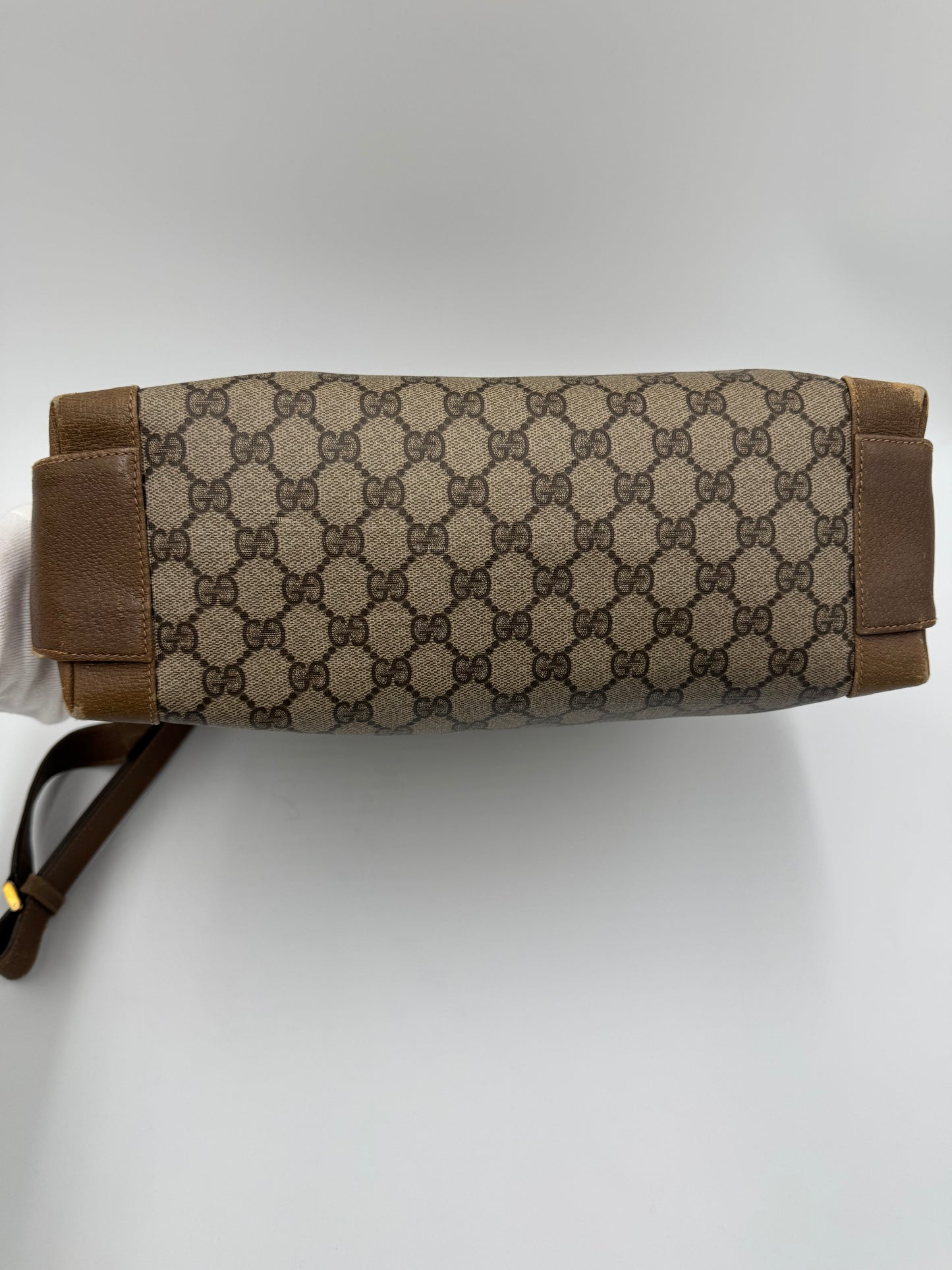 Gucci Borsa Vintage a Tracolla in Tela Monogram GG Marrone