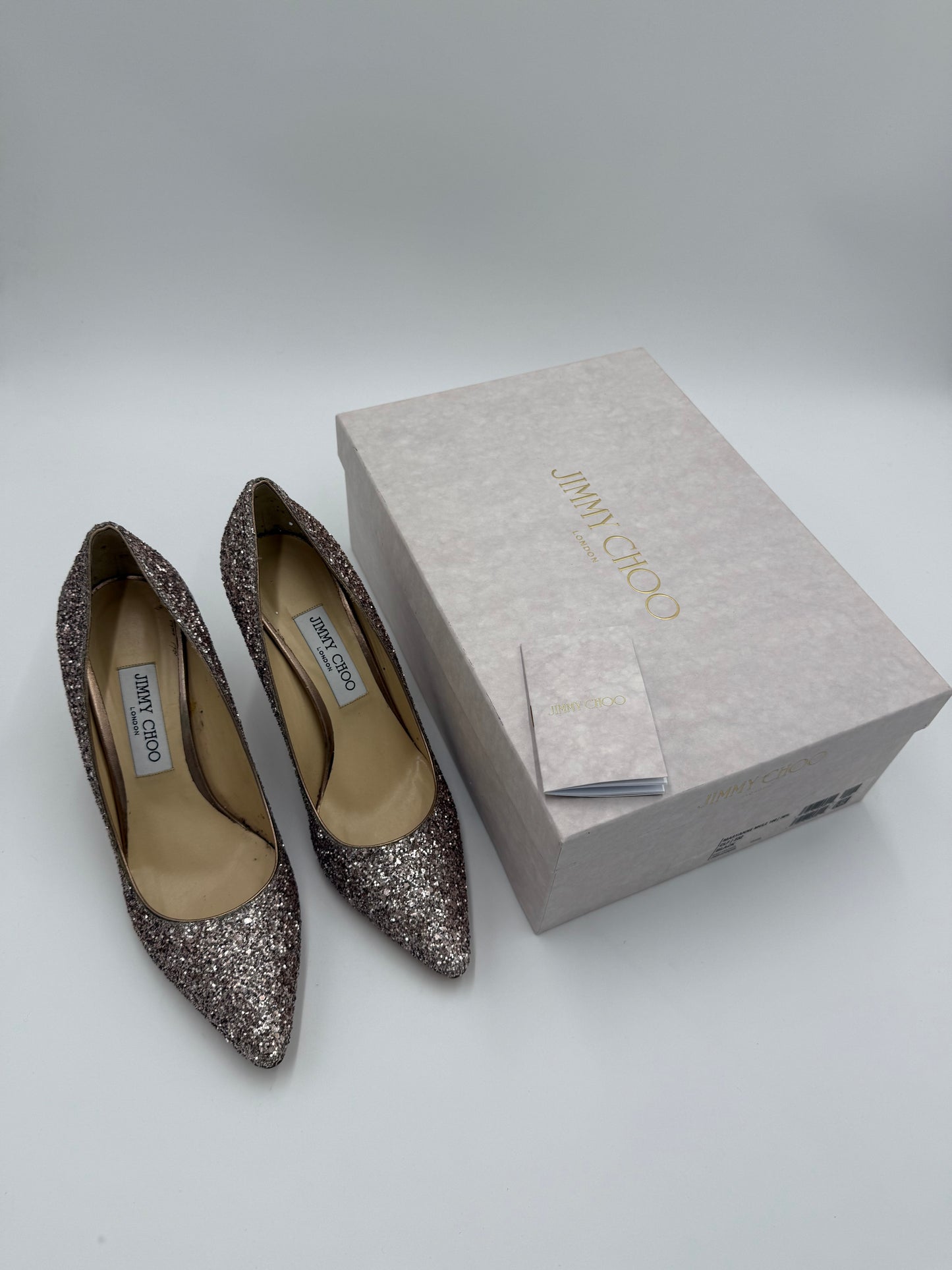 Jimmy Choo Decollété Romy 85 con Glitter