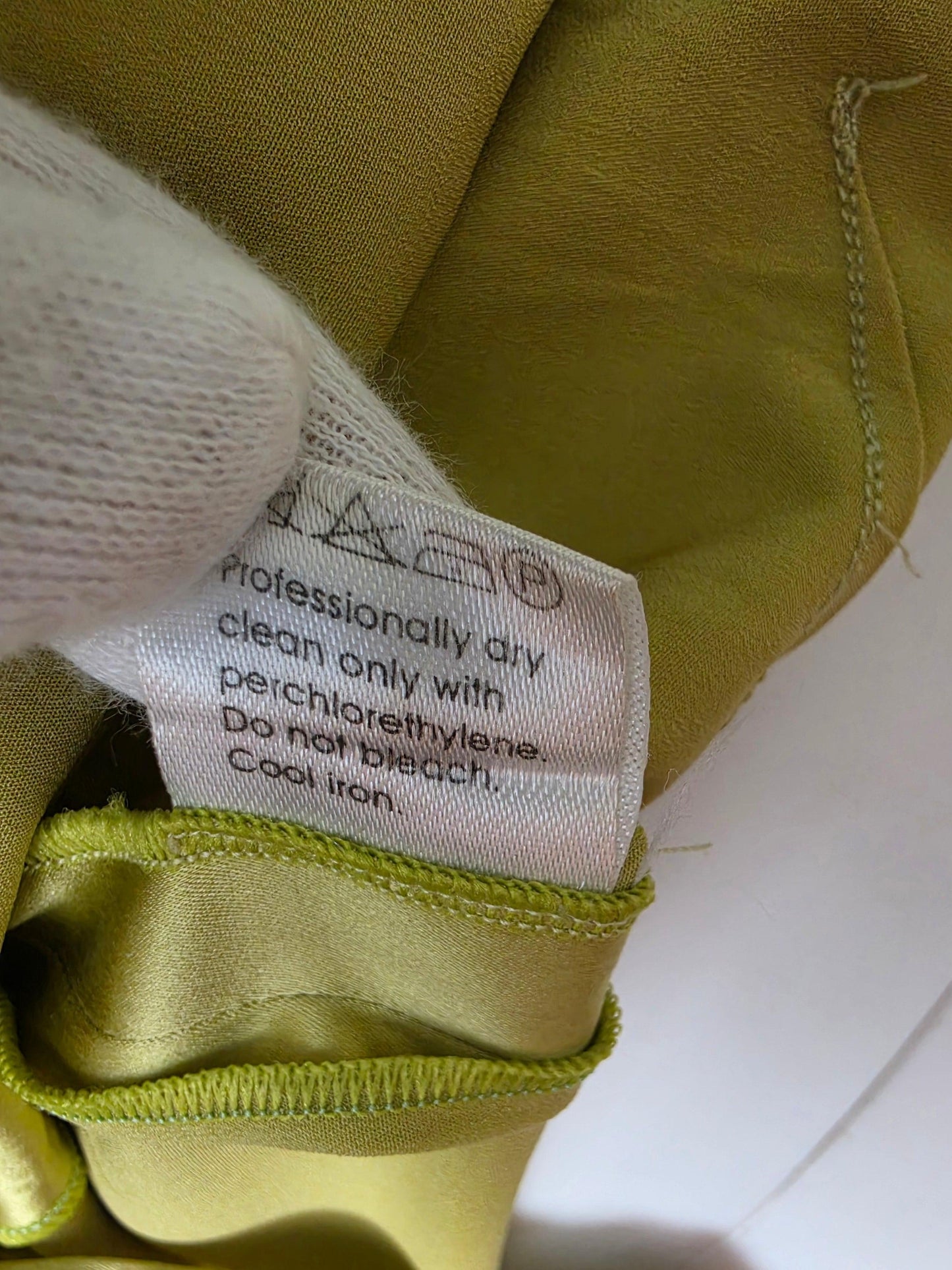 Ermanno Scervino Gonna Vintage in Seta con Ricami e Piume Verde Lime - Pally Vintage Closet