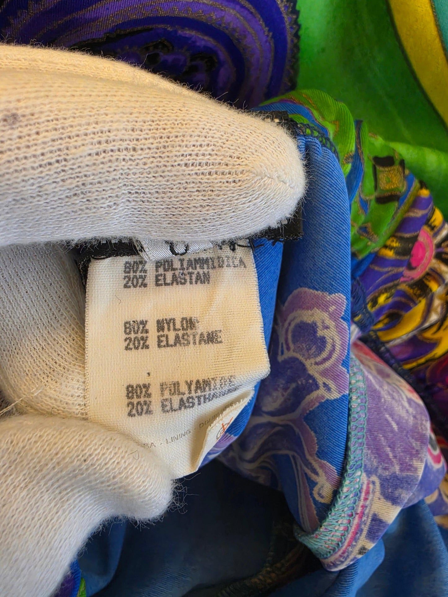 Gianni Versace Couture 1991 Vintage 3-Piece Pop Art and Baroque Multicolor Set