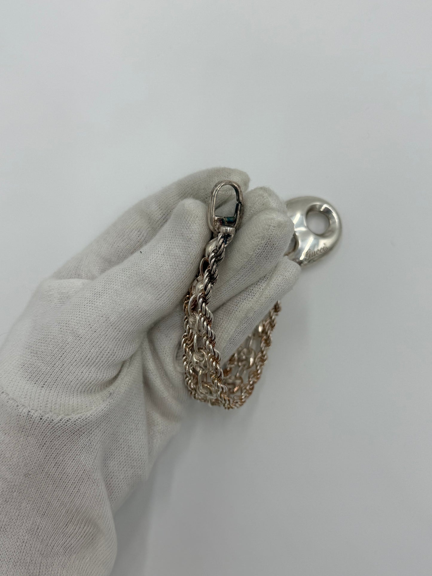Gucci Bracciale Marina Chain Vintage Argento