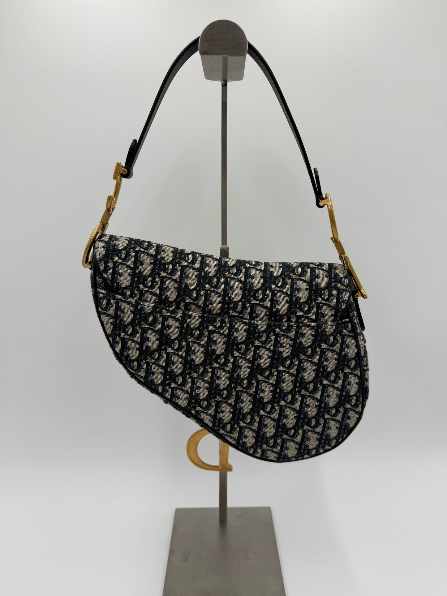 Dior Borsa Saddle con Tracolla Jacquard Dior Oblique Grande