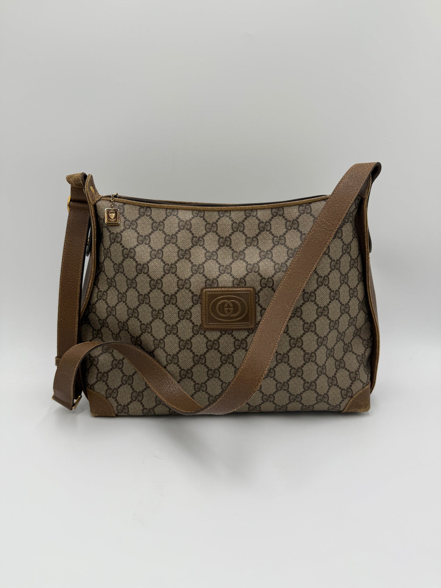 Gucci Borsa Vintage a Tracolla in Tela Monogram GG Marrone