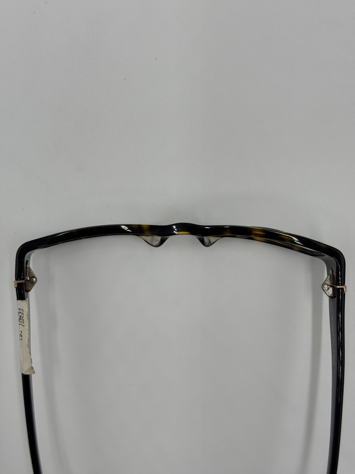 Fendi Occhiali da Vista Vintage Rettangolare Tartaruga e Nero - Pally Vintage Closet