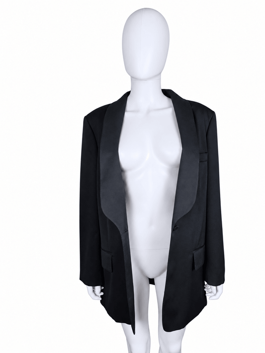 Gucci Blazer da Smoking in Lana con Revers a Scialle Nero - Pally Vintage Closet